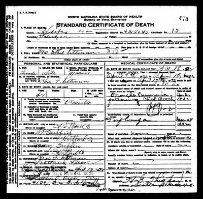 Pittman, Ethel Leigh Griffin, Halifax Co, NC.jpg