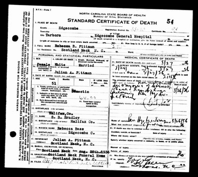 Pittman, Rebecca Bradley, Edgecombe Co, NC.jpg