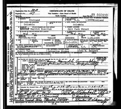 Seegers, Mattie Jane Tallon, Richland Co, SC.jpg