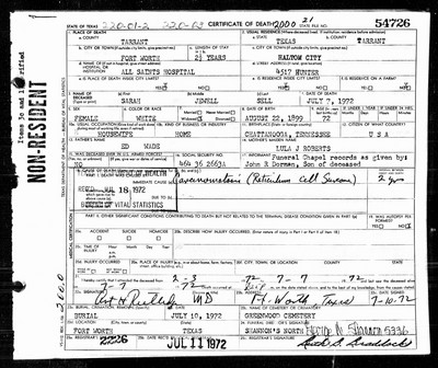 Sell, Sarah Jewell Wade, Tarrant Co, TX.jpg