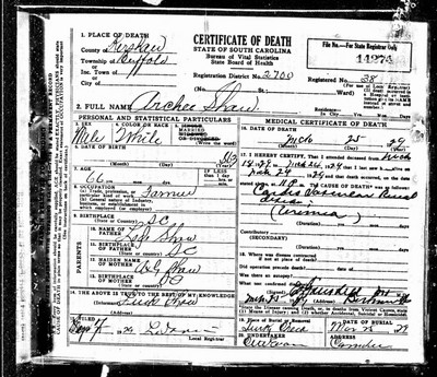 Shaw, Archie Bishop, Kershaw Co, SC.jpg