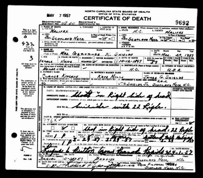 Shields, Gertrude Kitchin, Halifax Co, NC.jpg