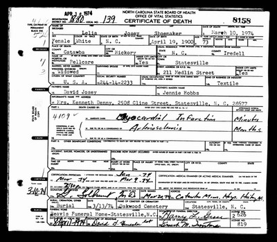 Shoemaker, Lelia Mae Josey, Catawba Co, NC.jpg