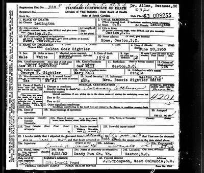 Sightler, Golden Coak, Lexington Co, SC.jpg
