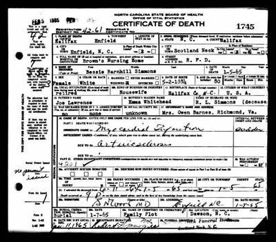 Simmons, Bessie Barnhill Lawrence, Halifax Co, NC.jpg