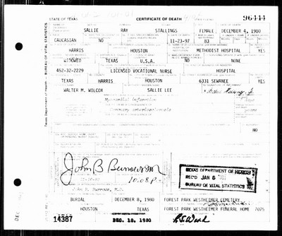 Stallings, Sallie Ray Wilcox, Harris Co, TX.jpg