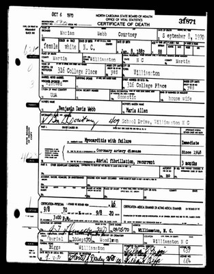 Webb, Mariam Josephine Webb, Martin Co, NC.jpg