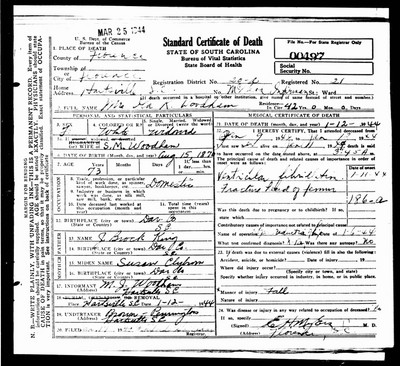 Woodham,  Amanda Viola King, Florence Co, SC.jpg
