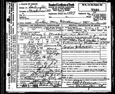 Woodham, Luella Mae Kelly, Darlington Co, SC.jpg
