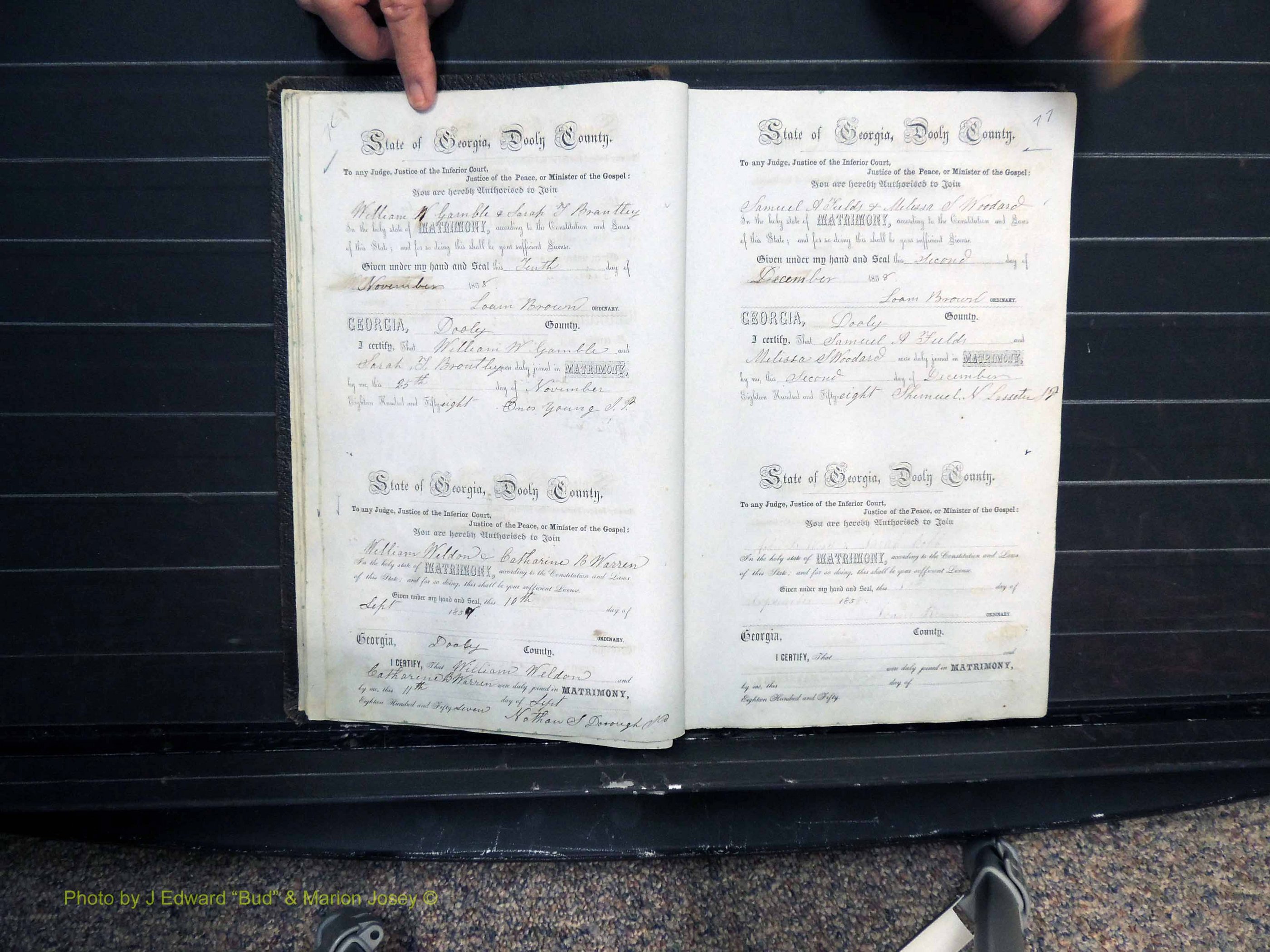 Dooly Co, GA, Marriages, Book B, 1852-1877 Pg 076-077.JPG