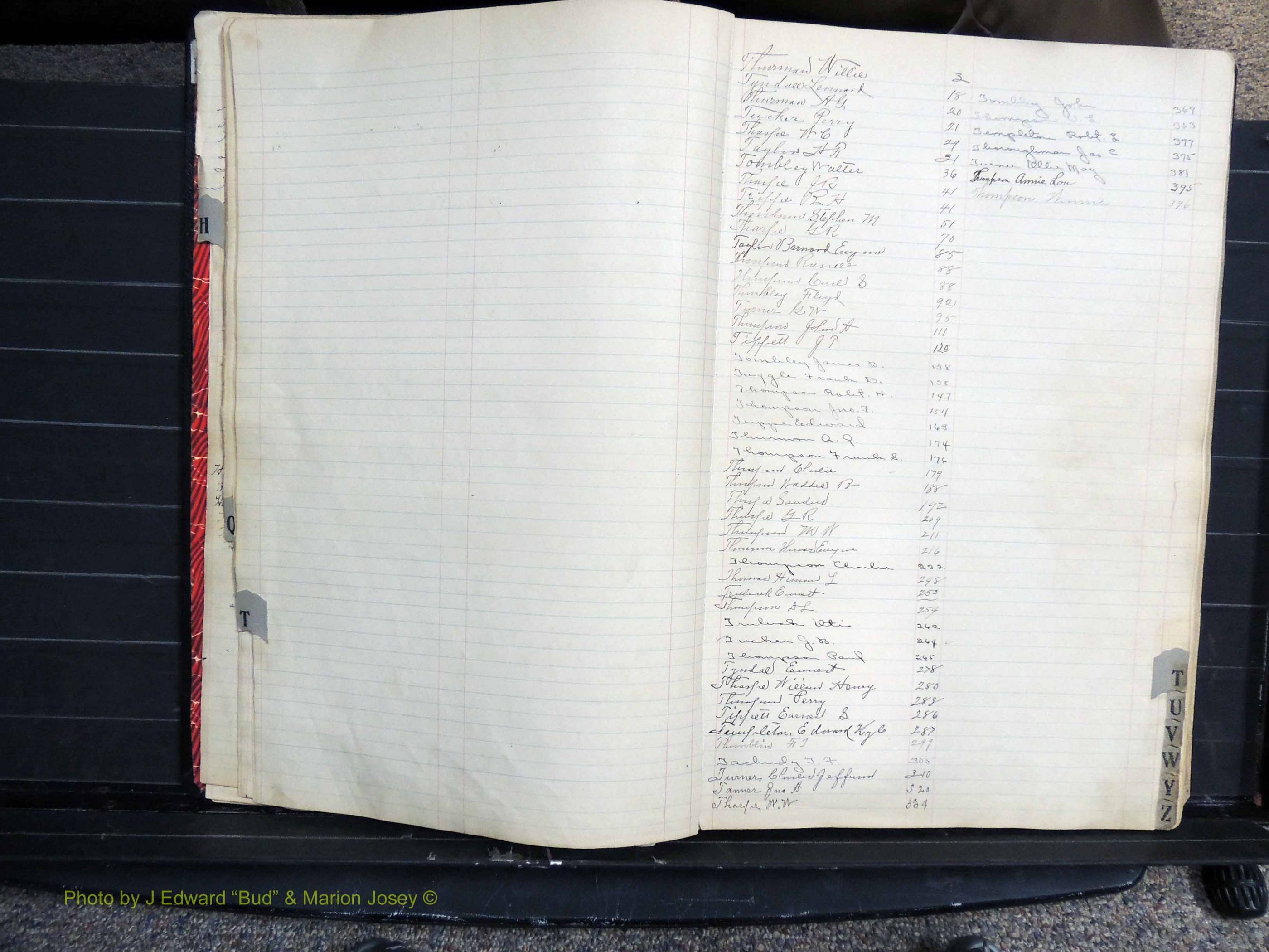 Dooly Co, GA, Marriages, Book, G, 1913-1930 Index T.JPG