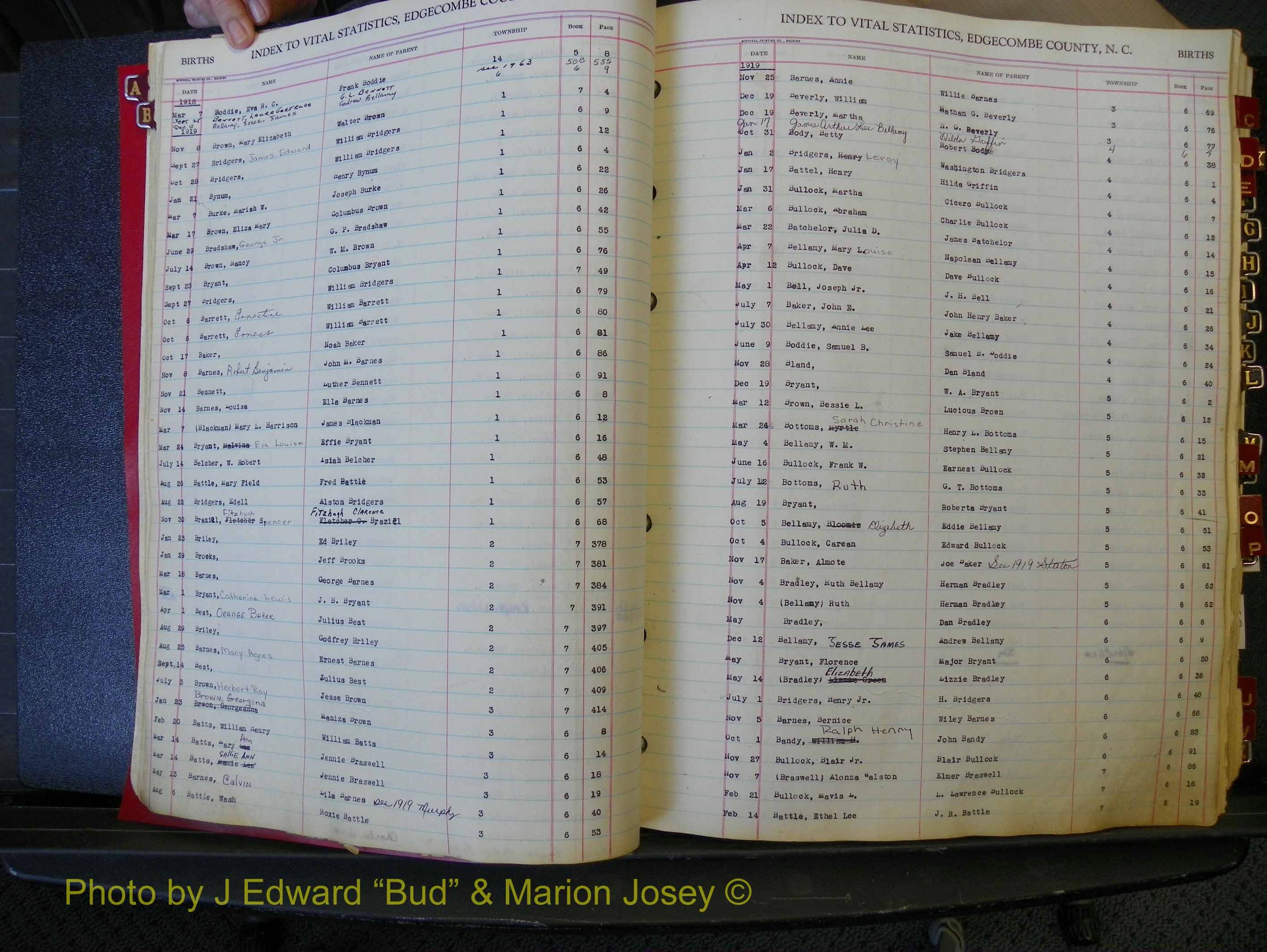Edgecombe Births, A-Z, 1914-1933 (120).JPG