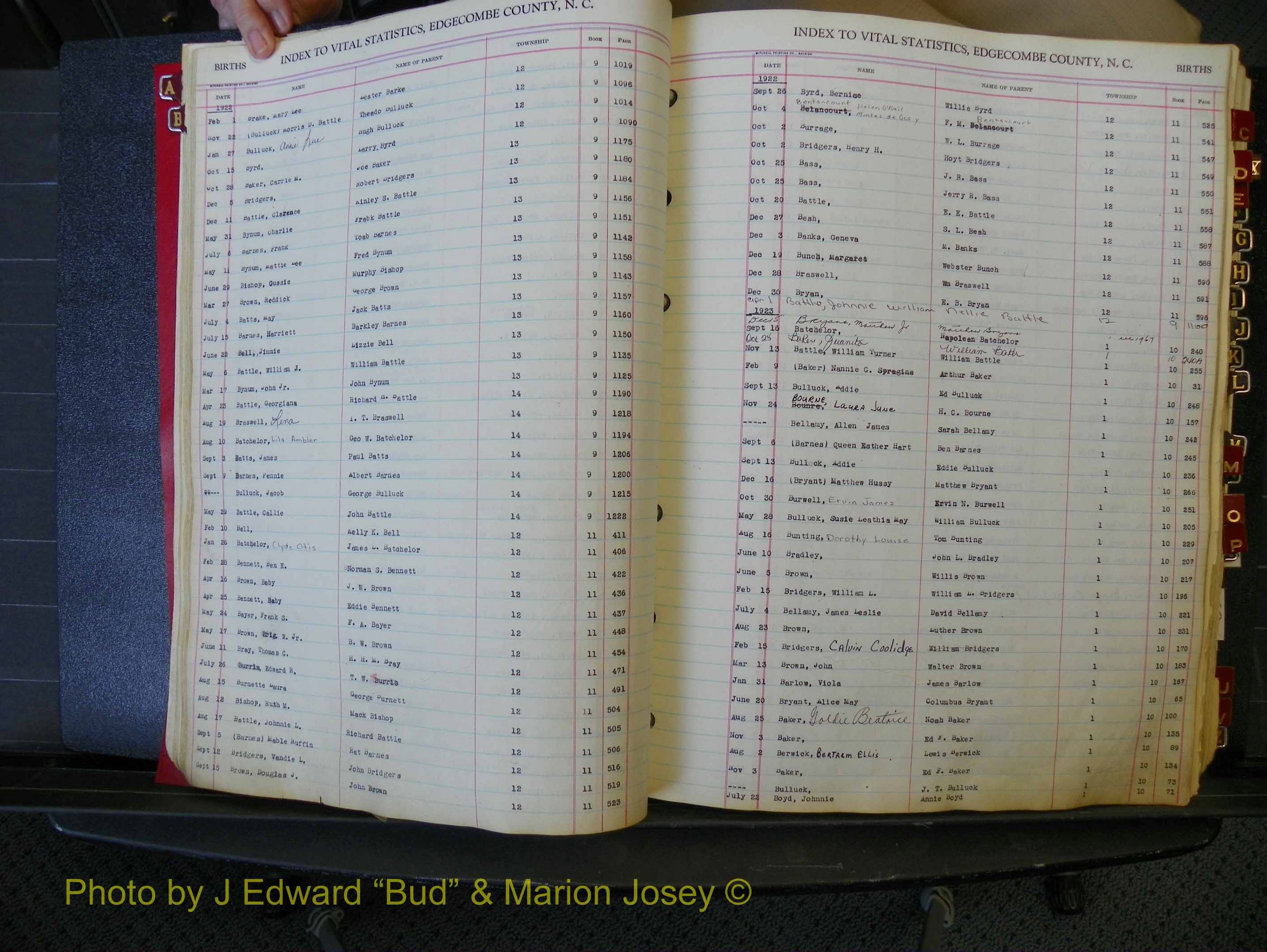 Edgecombe Births, A-Z, 1914-1933 (130).JPG