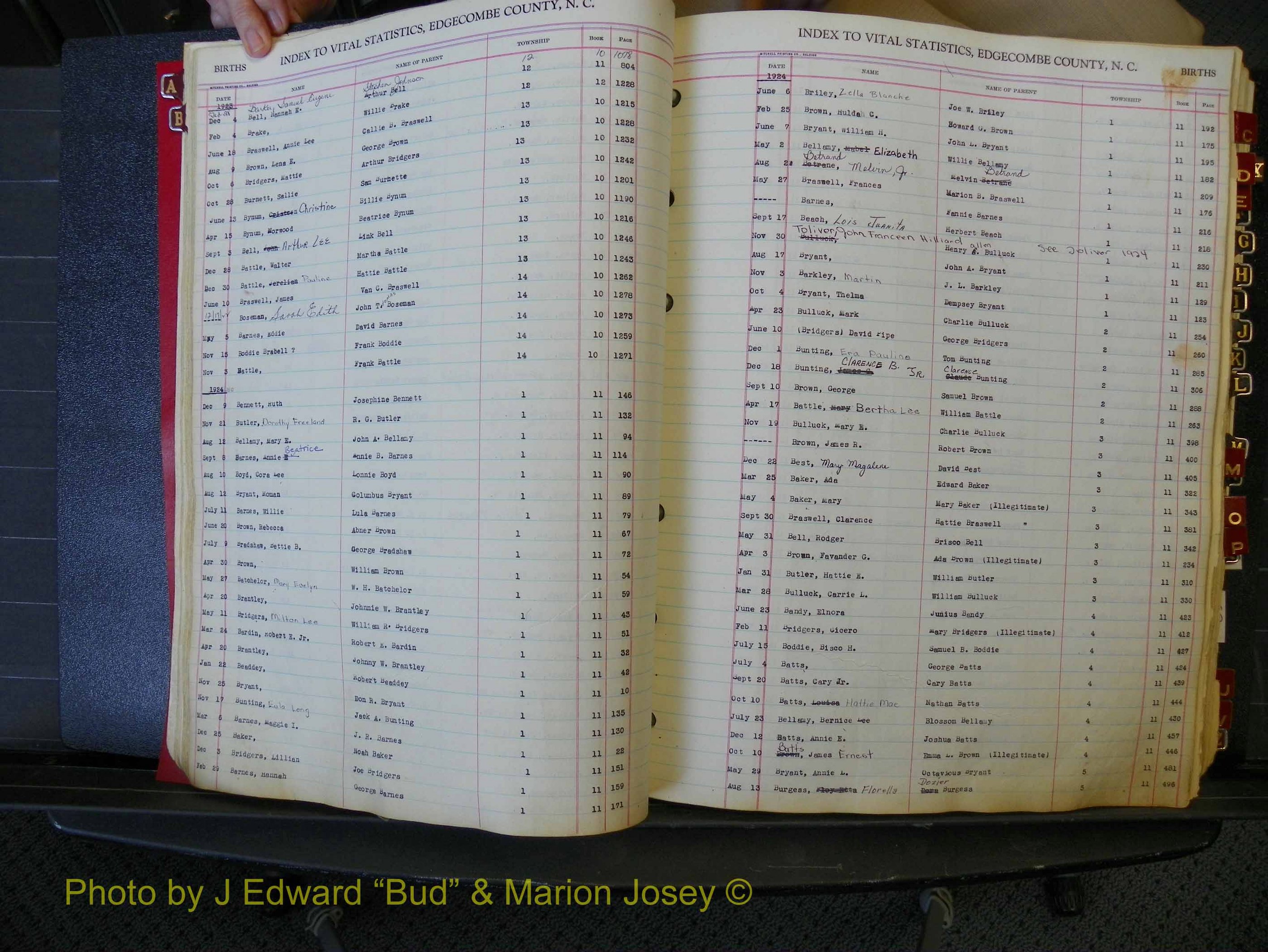 Edgecombe Births, A-Z, 1914-1933 (133).JPG