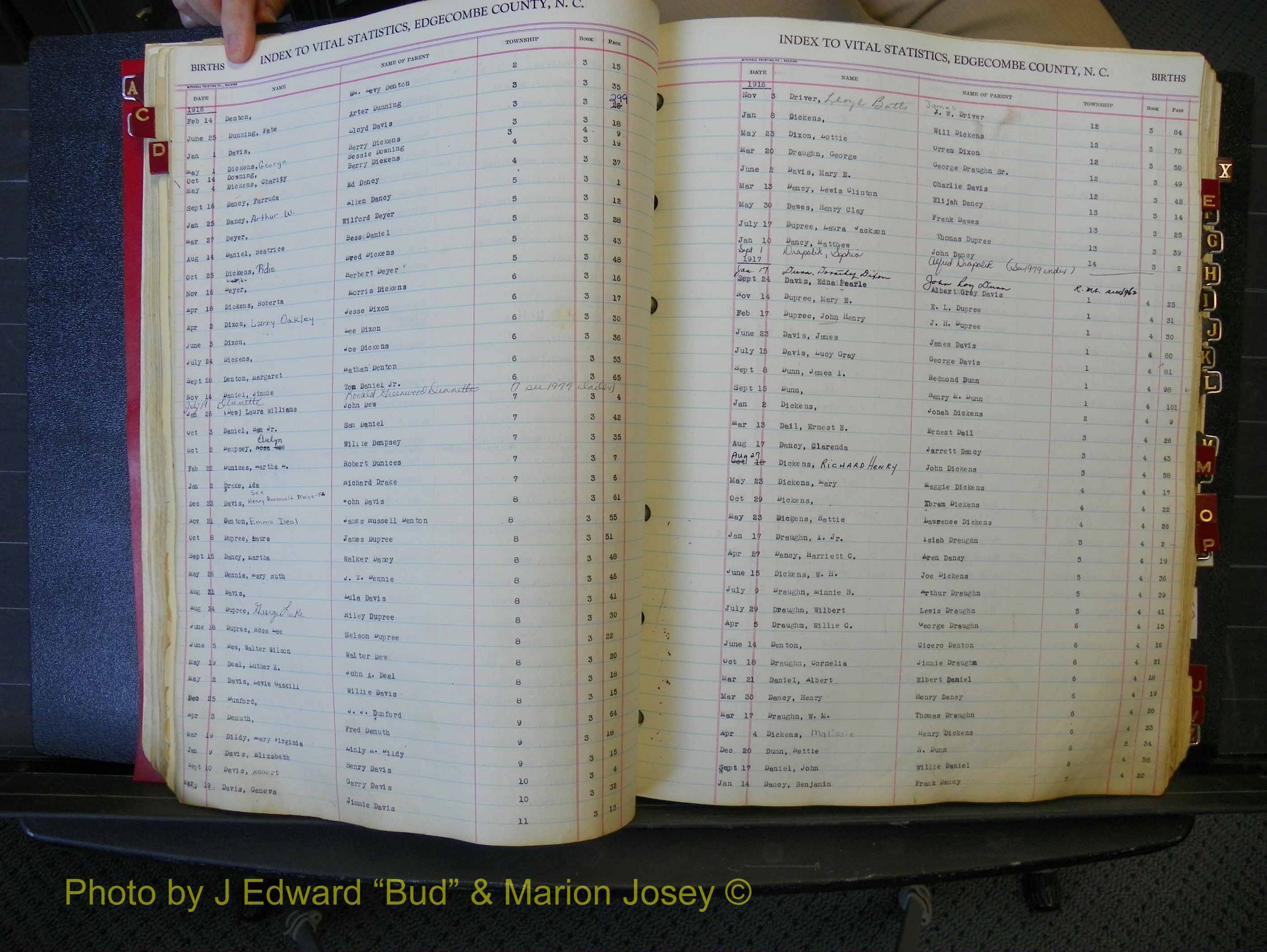 Edgecombe Births, A-Z, 1914-1933 (182).JPG