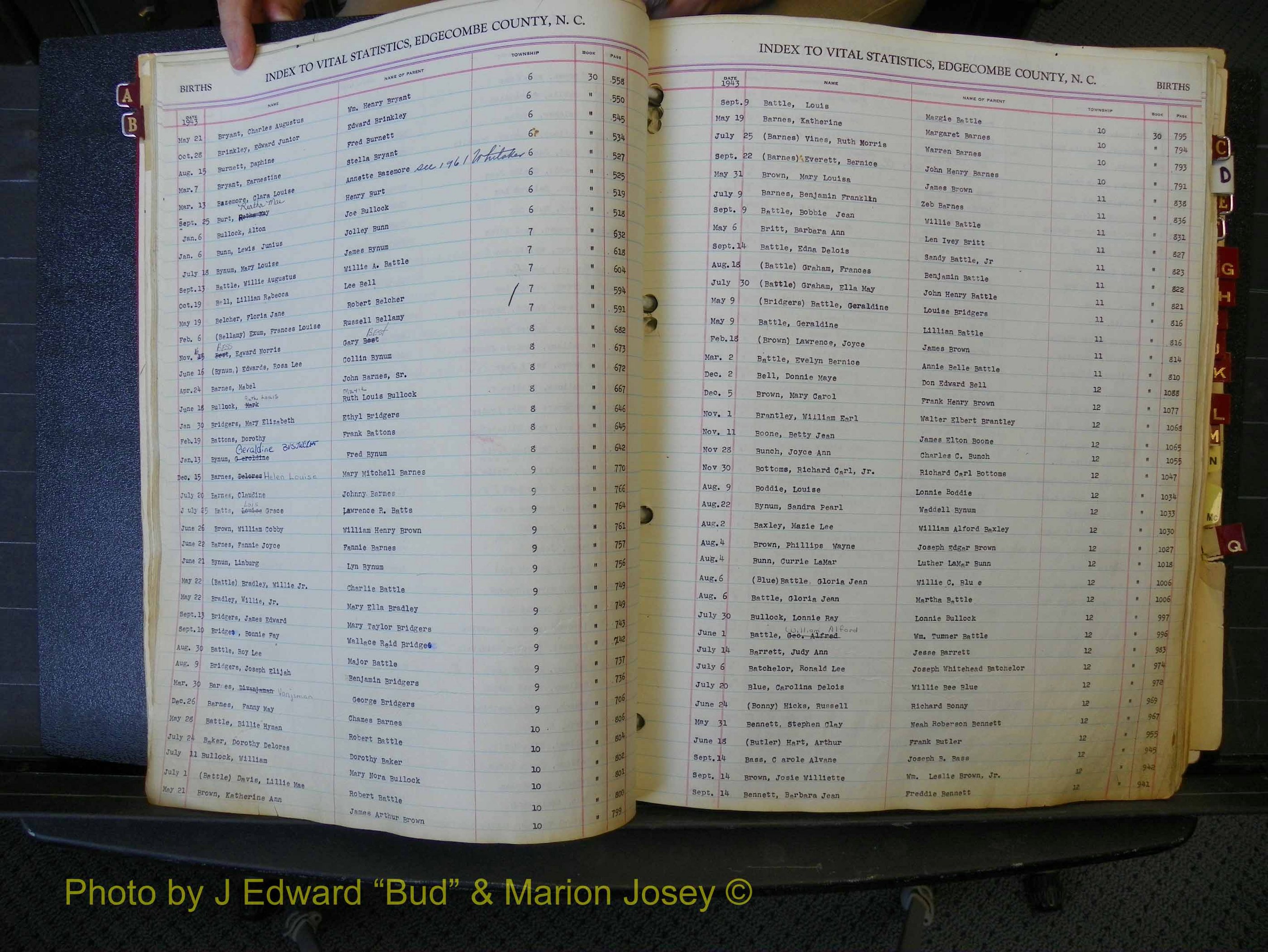 Edgecombe Births, A-Z, 1934-1949 (136).JPG