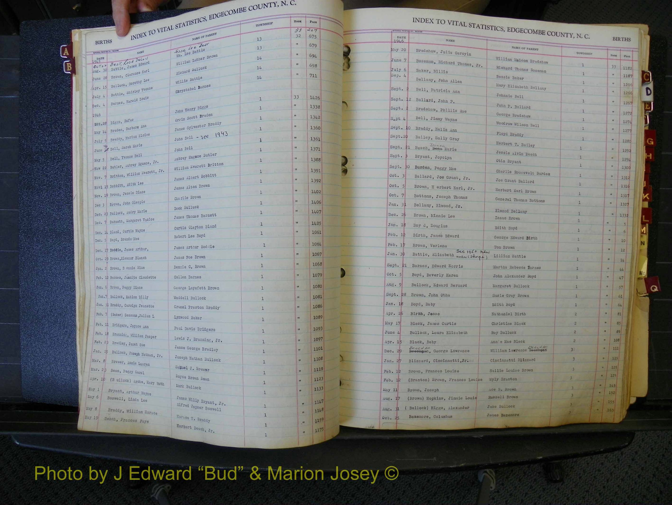 Edgecombe Births, A-Z, 1934-1949 (142).JPG
