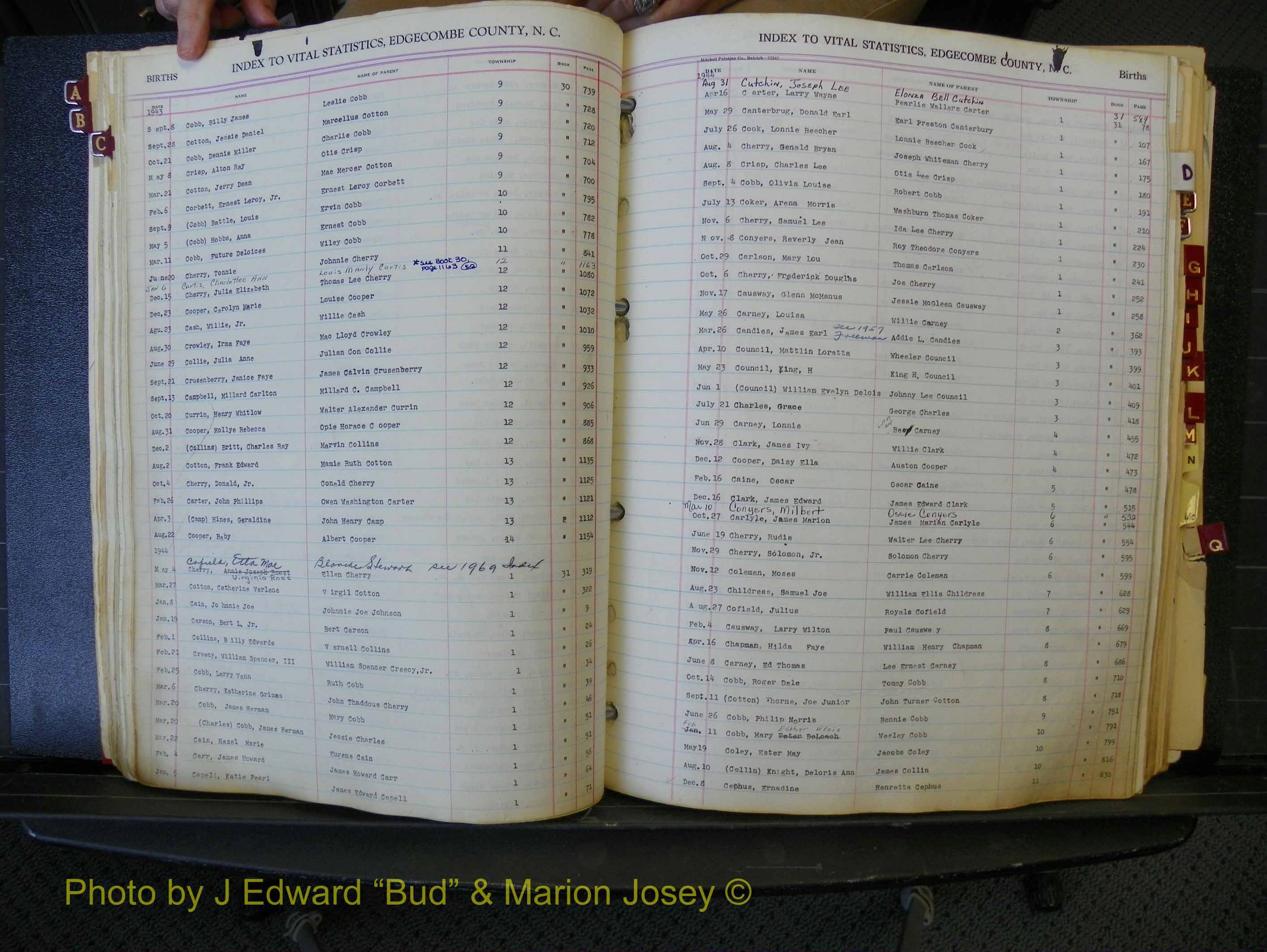 Edgecombe Births, A-Z, 1934-1949 (165).JPG