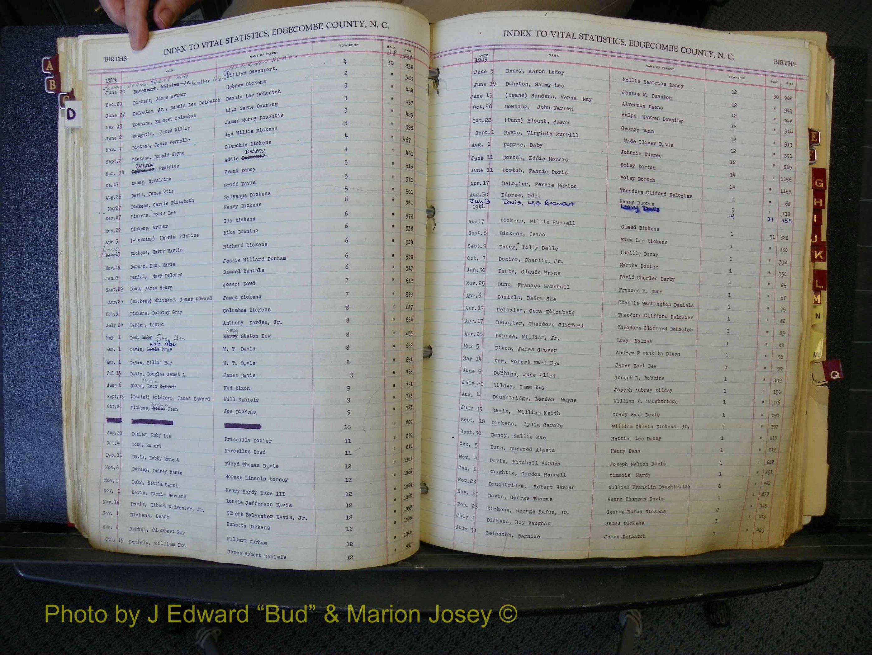 Edgecombe Births, A-Z, 1934-1949 (184).JPG