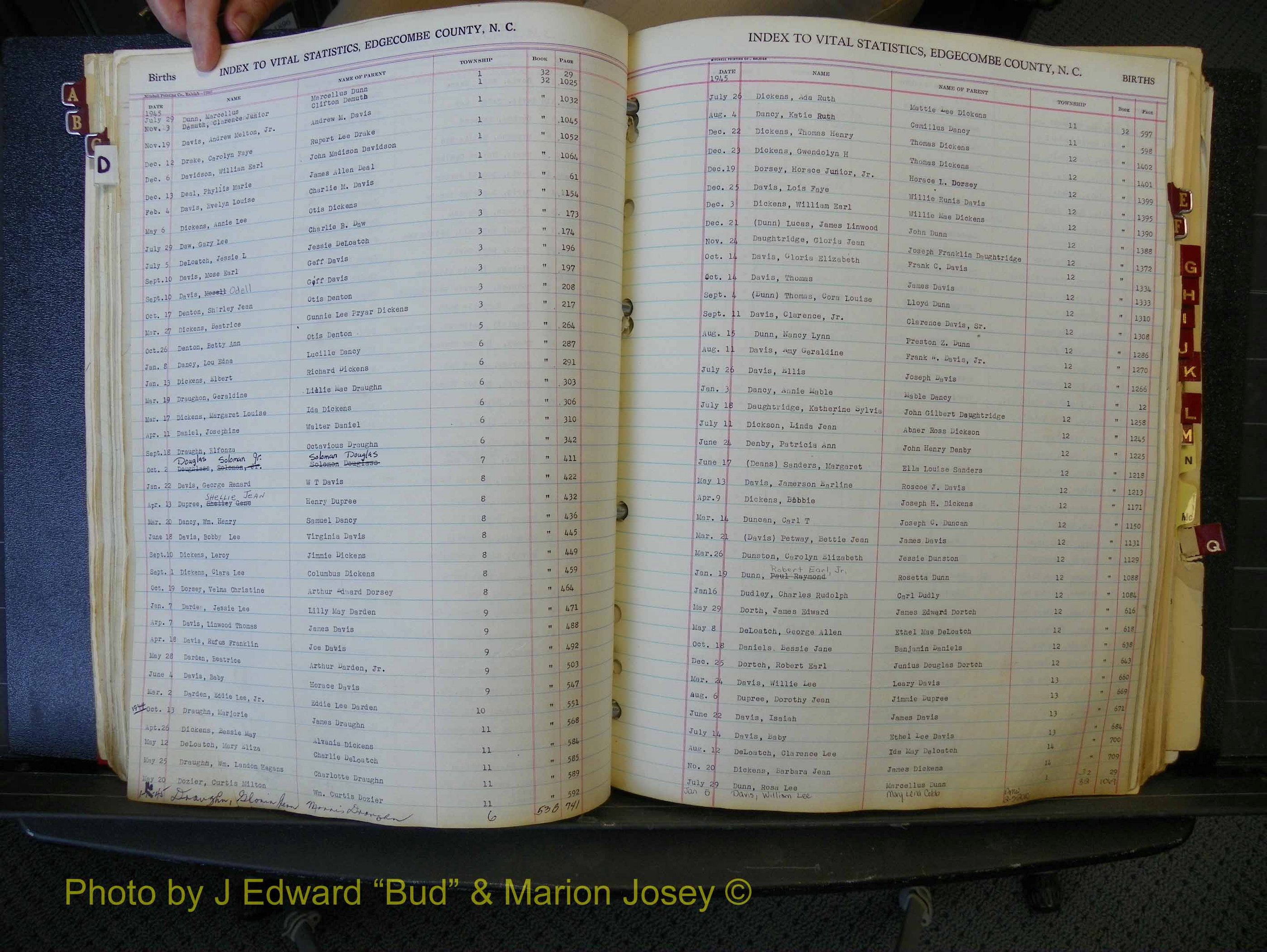 Edgecombe Births, A-Z, 1934-1949 (185).JPG