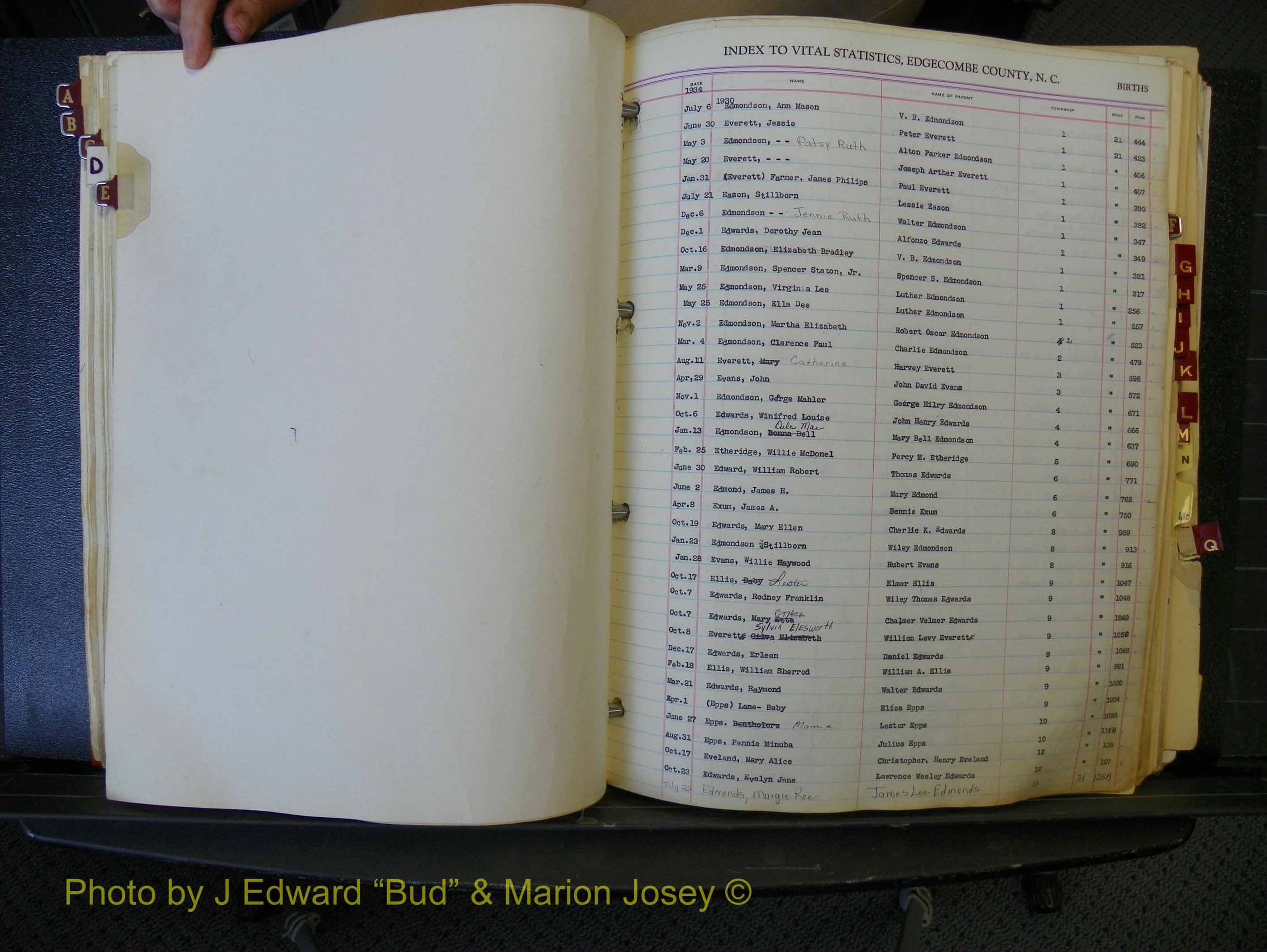 Edgecombe Births, A-Z, 1934-1949 (193).JPG