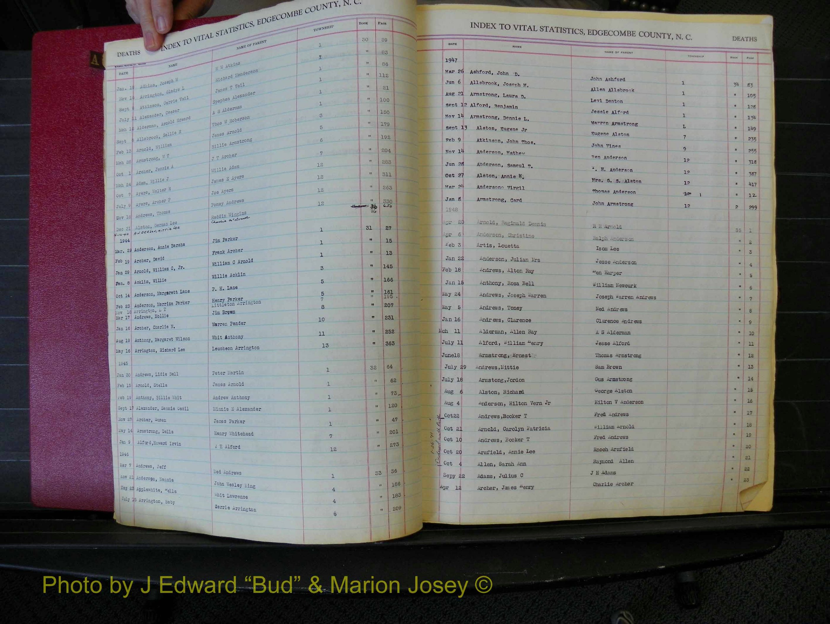Edgecombe Deaths, A-Z, 1913-1949 (108).JPG