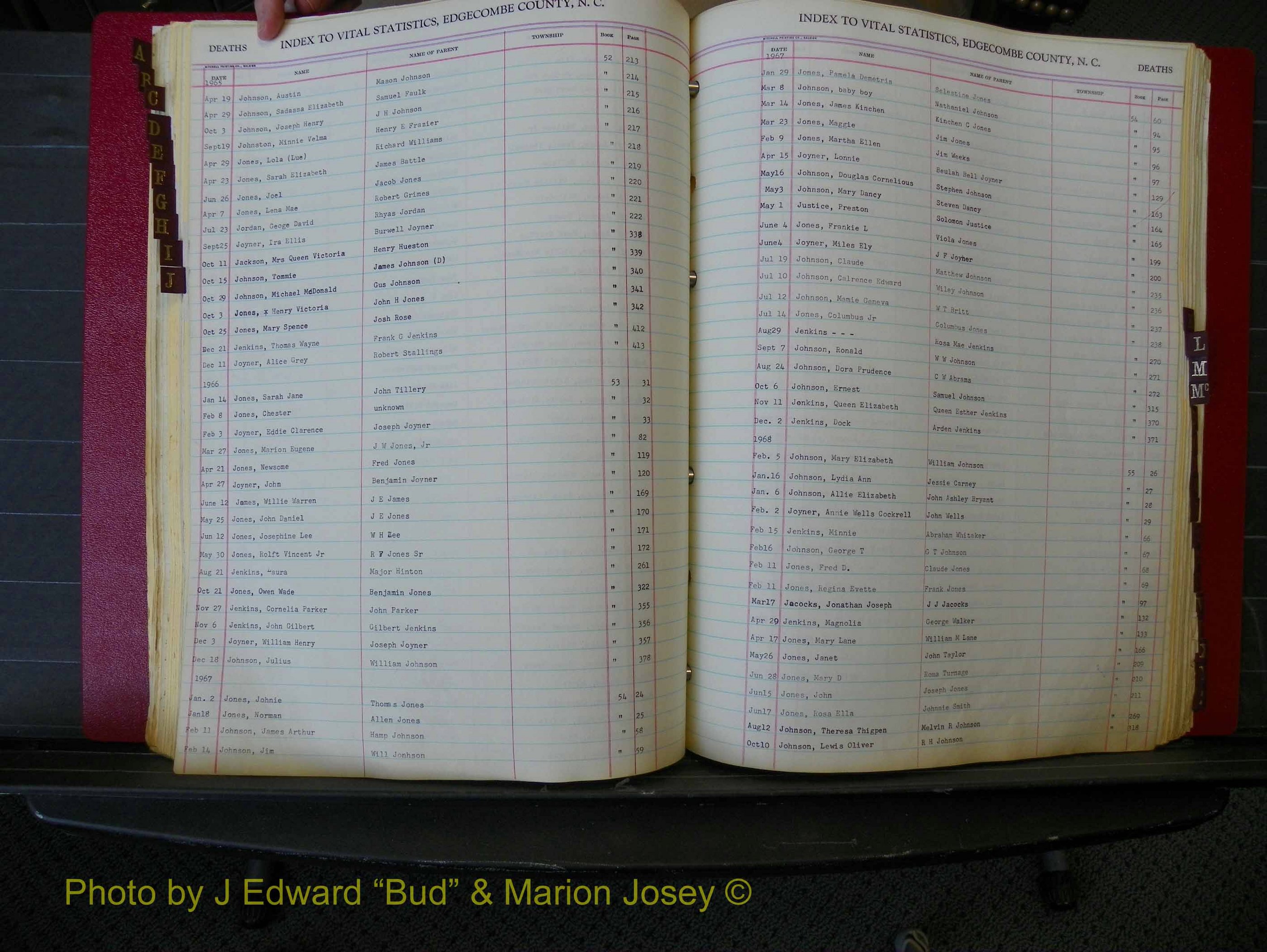 Edgecombe Deaths, A-Z, 1950-1972 (183).JPG