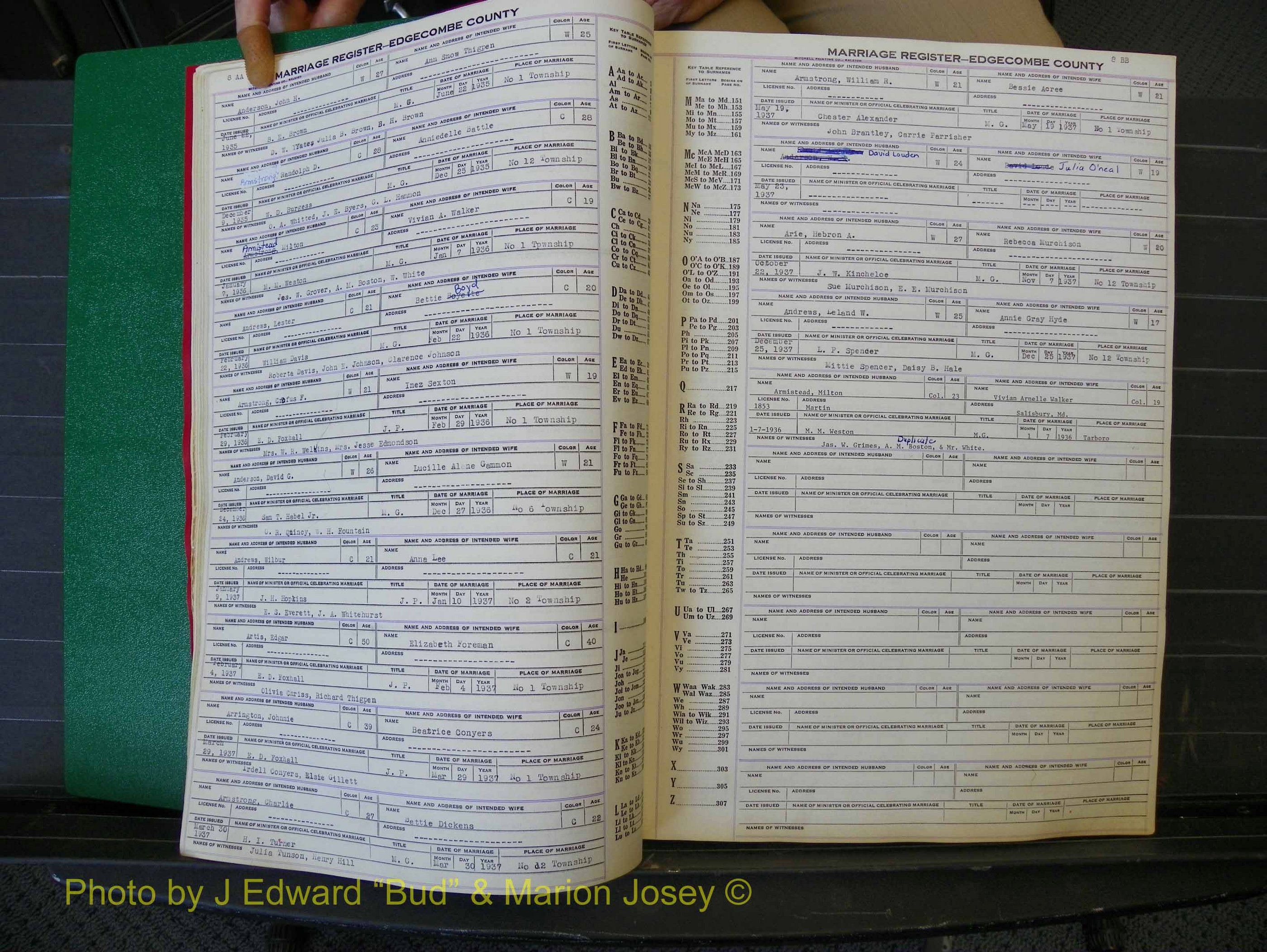 Edgecombe Marriages, A-E, 1867-1937 (129).JPG