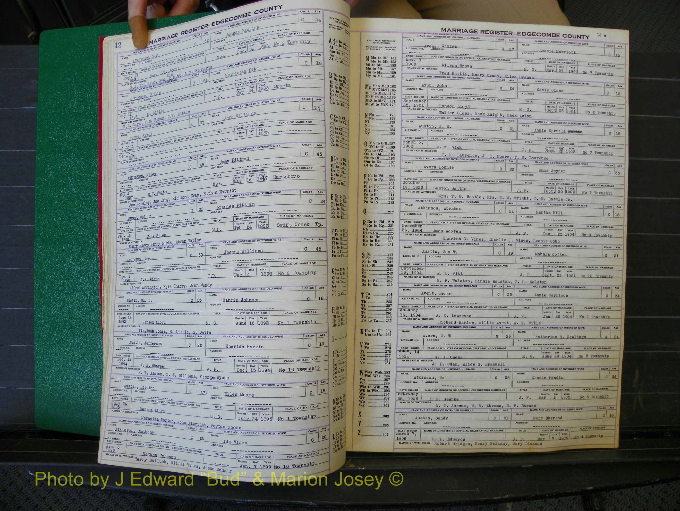 Edgecombe Marriages, A-E, 1867-1937 (132).JPG