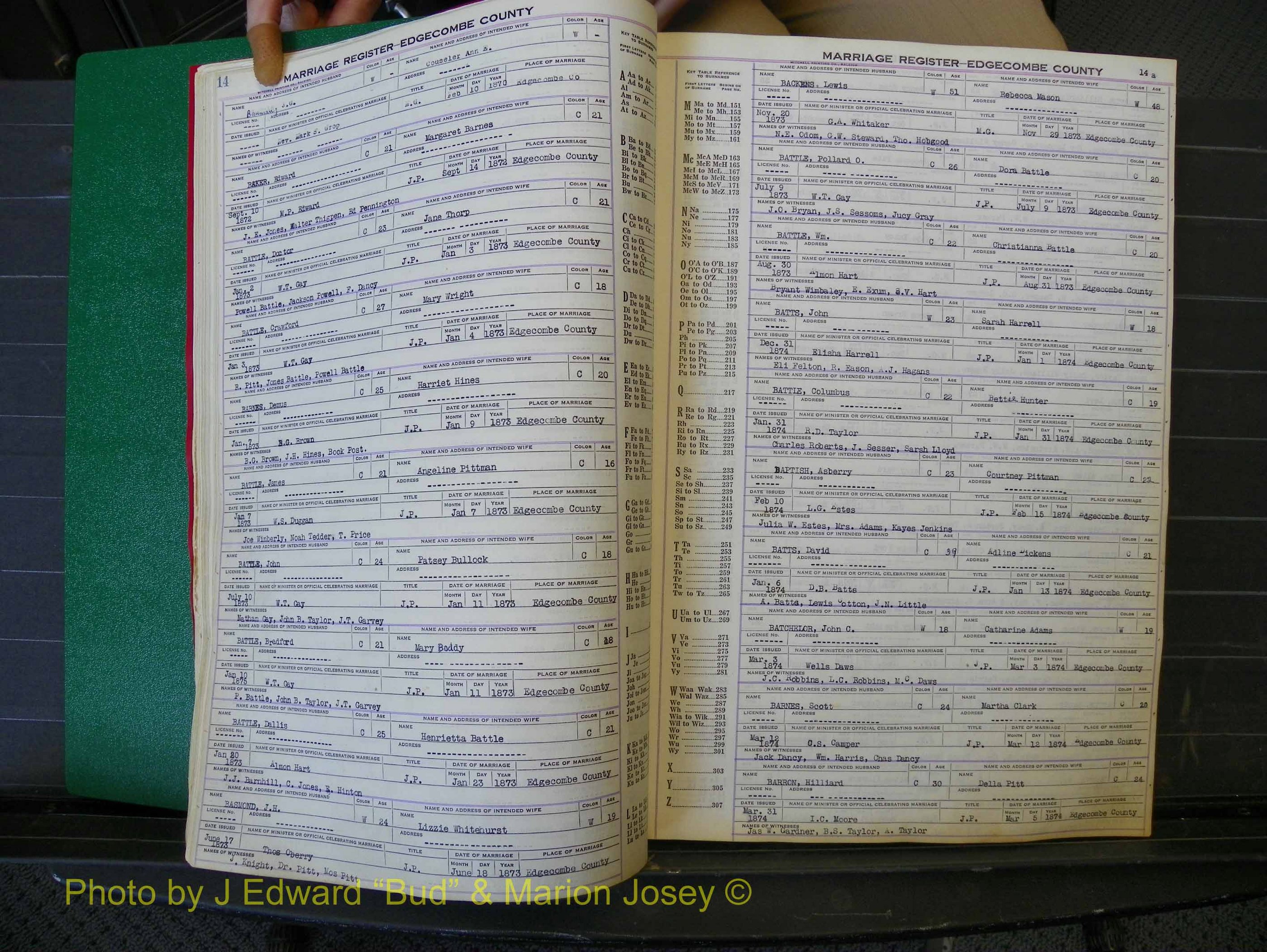 Edgecombe Marriages, A-E, 1867-1937 (137).JPG
