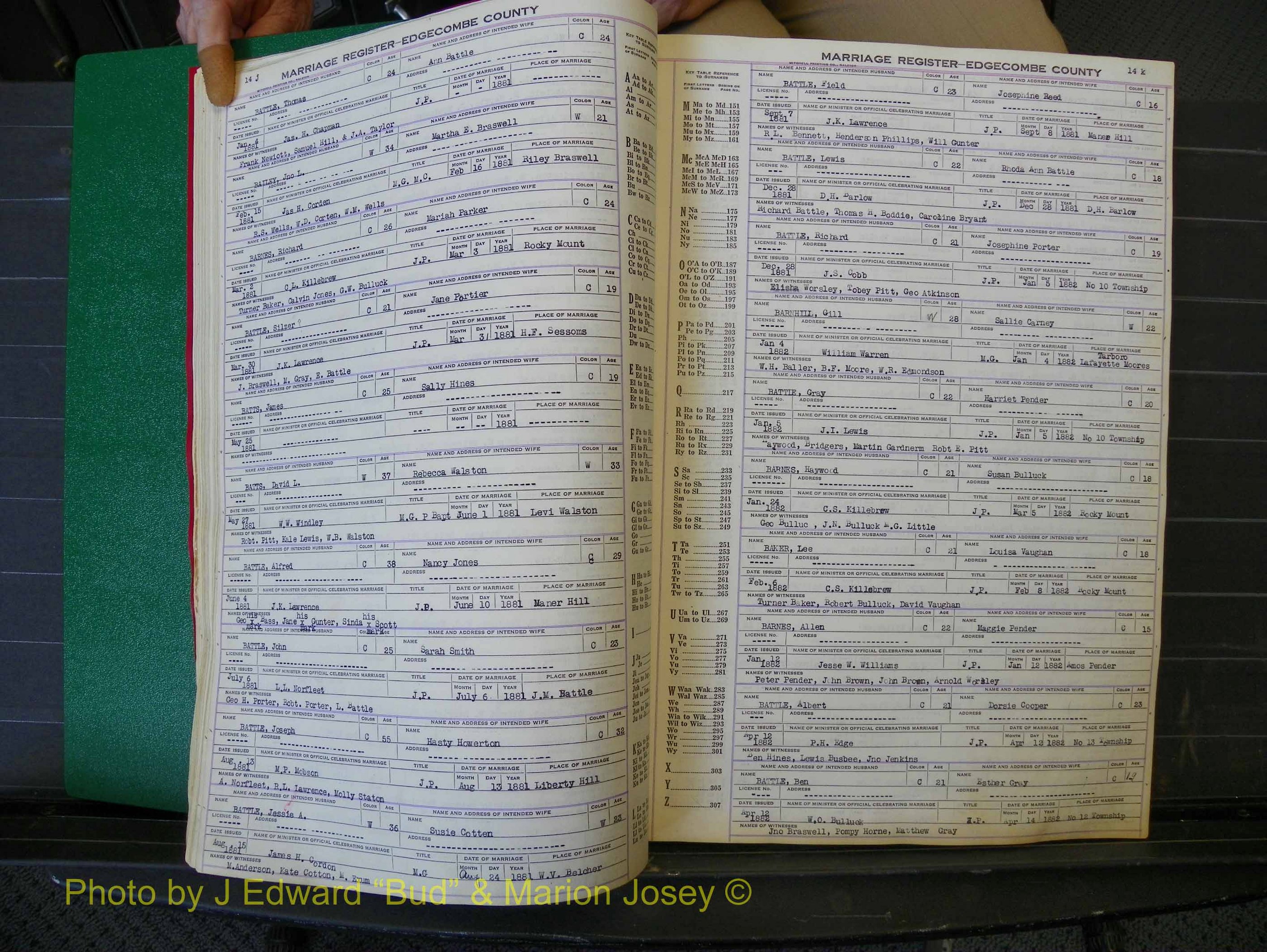 Edgecombe Marriages, A-E, 1867-1937 (142).JPG