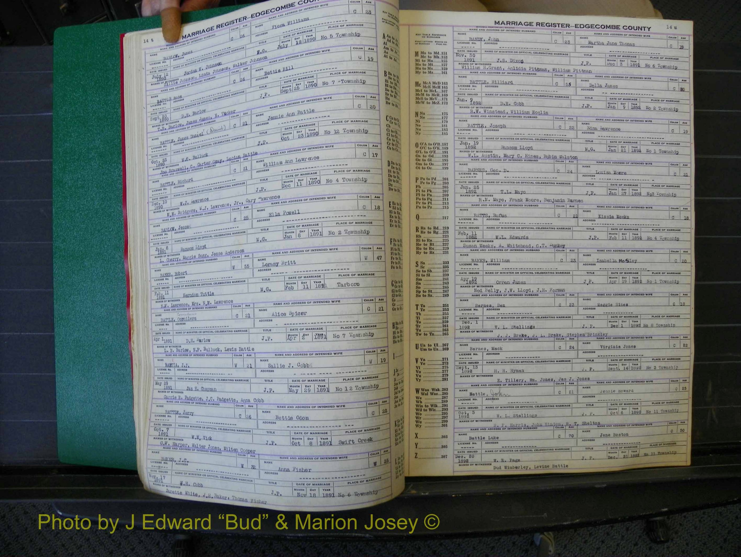 Edgecombe Marriages, A-E, 1867-1937 (147).JPG