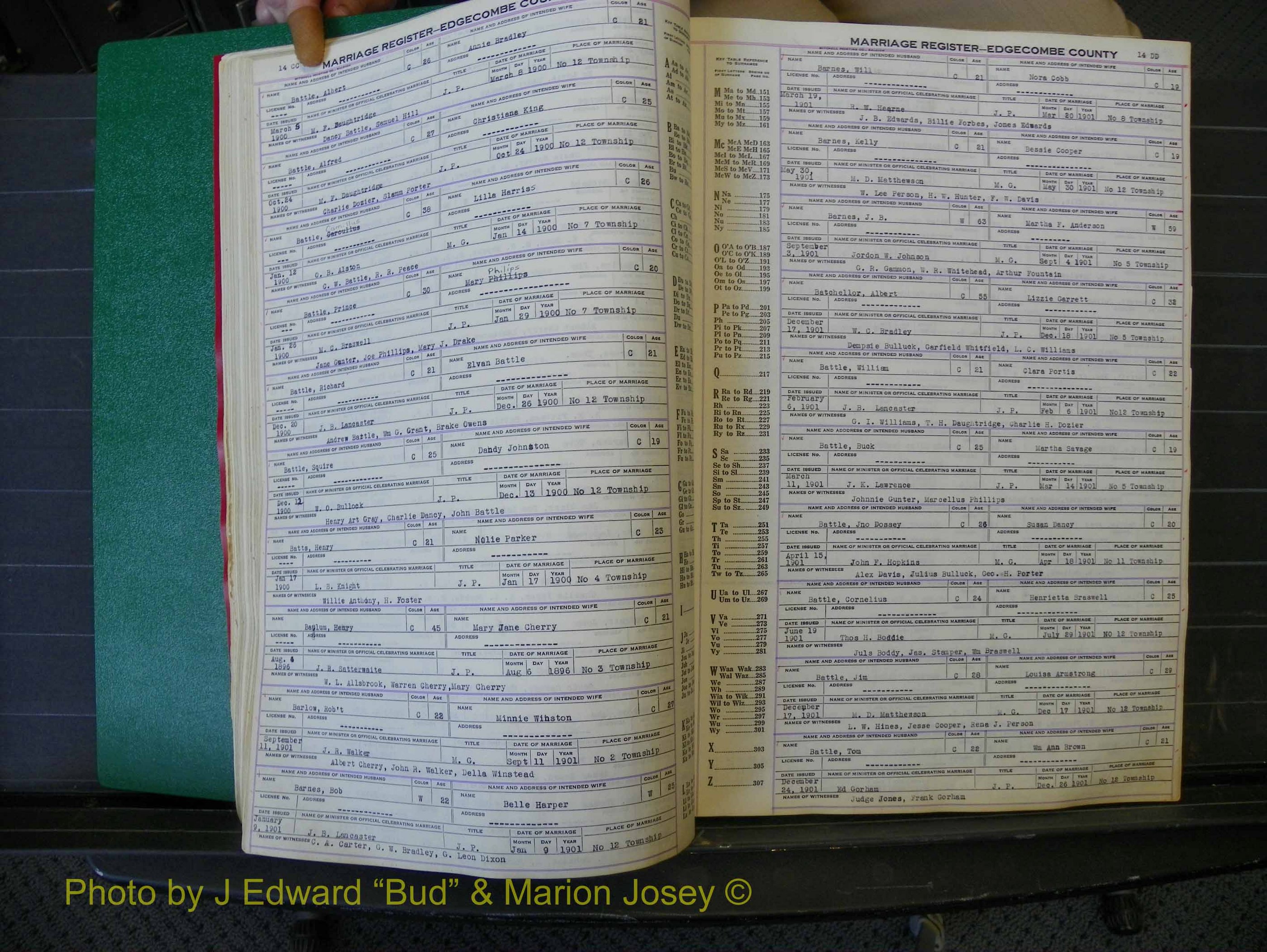 Edgecombe Marriages, A-E, 1867-1937 (152).JPG