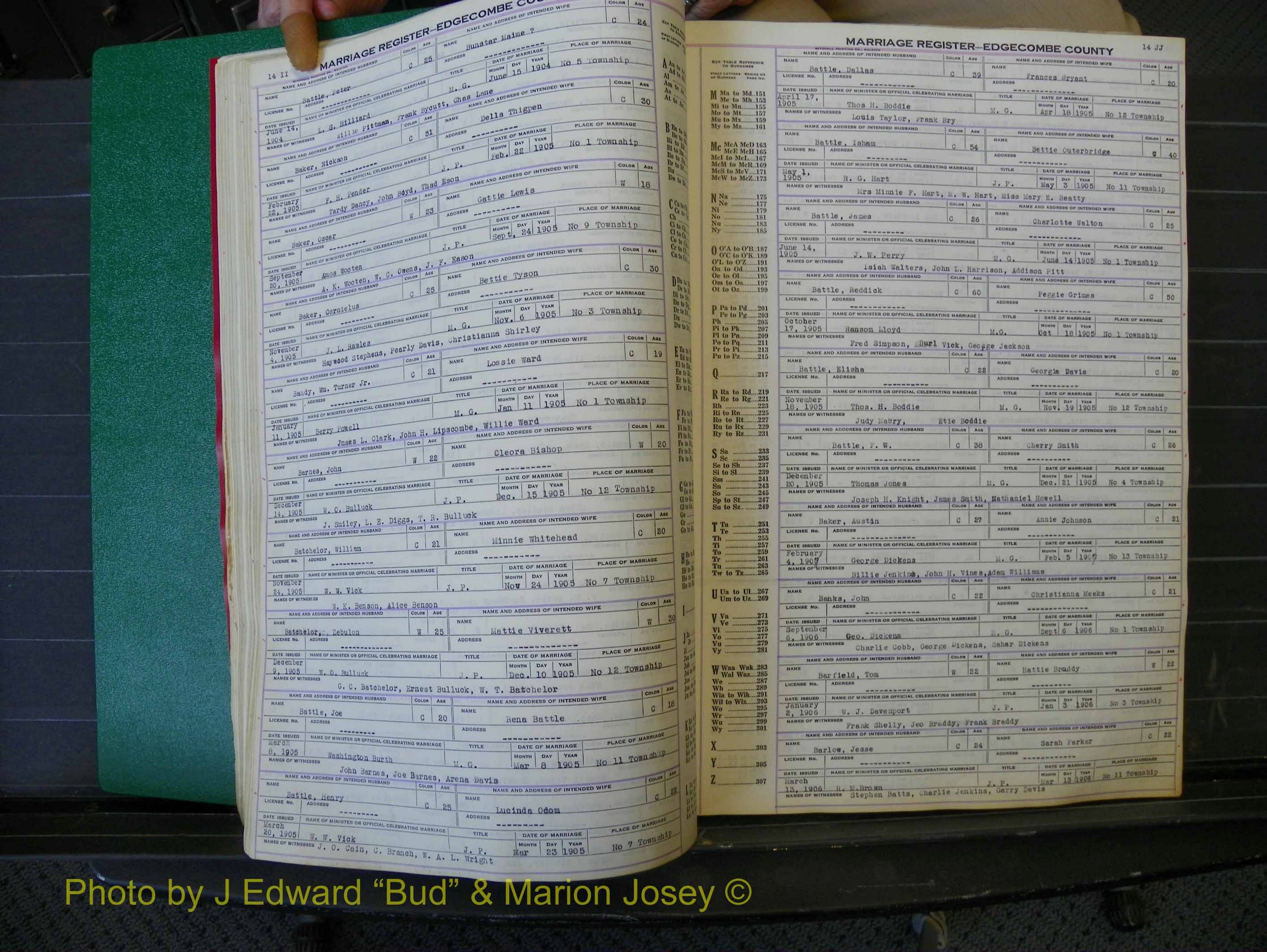 Edgecombe Marriages, A-E, 1867-1937 (156).JPG