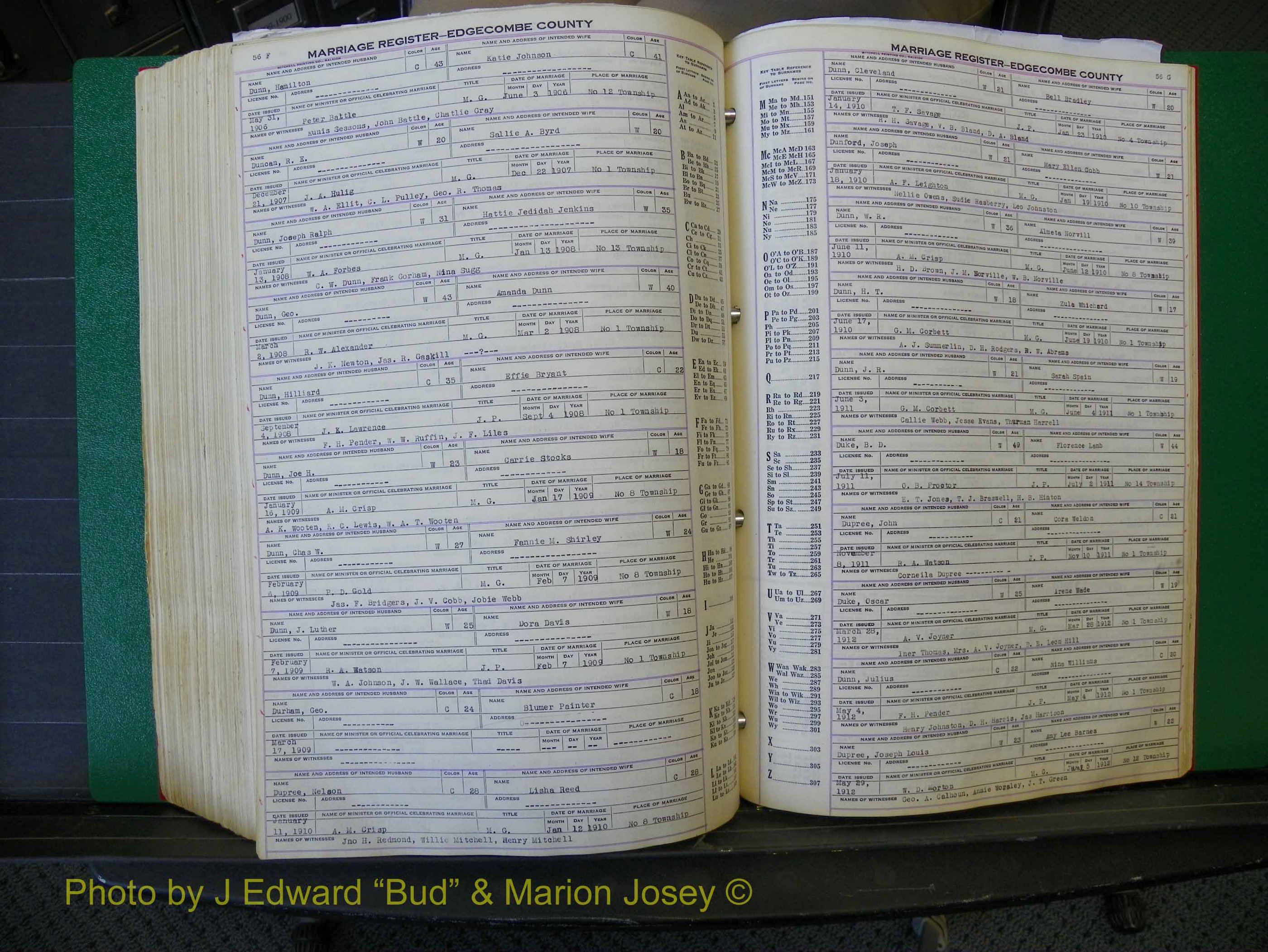 Edgecombe Marriages, A-E, 1867-1937 (424).JPG