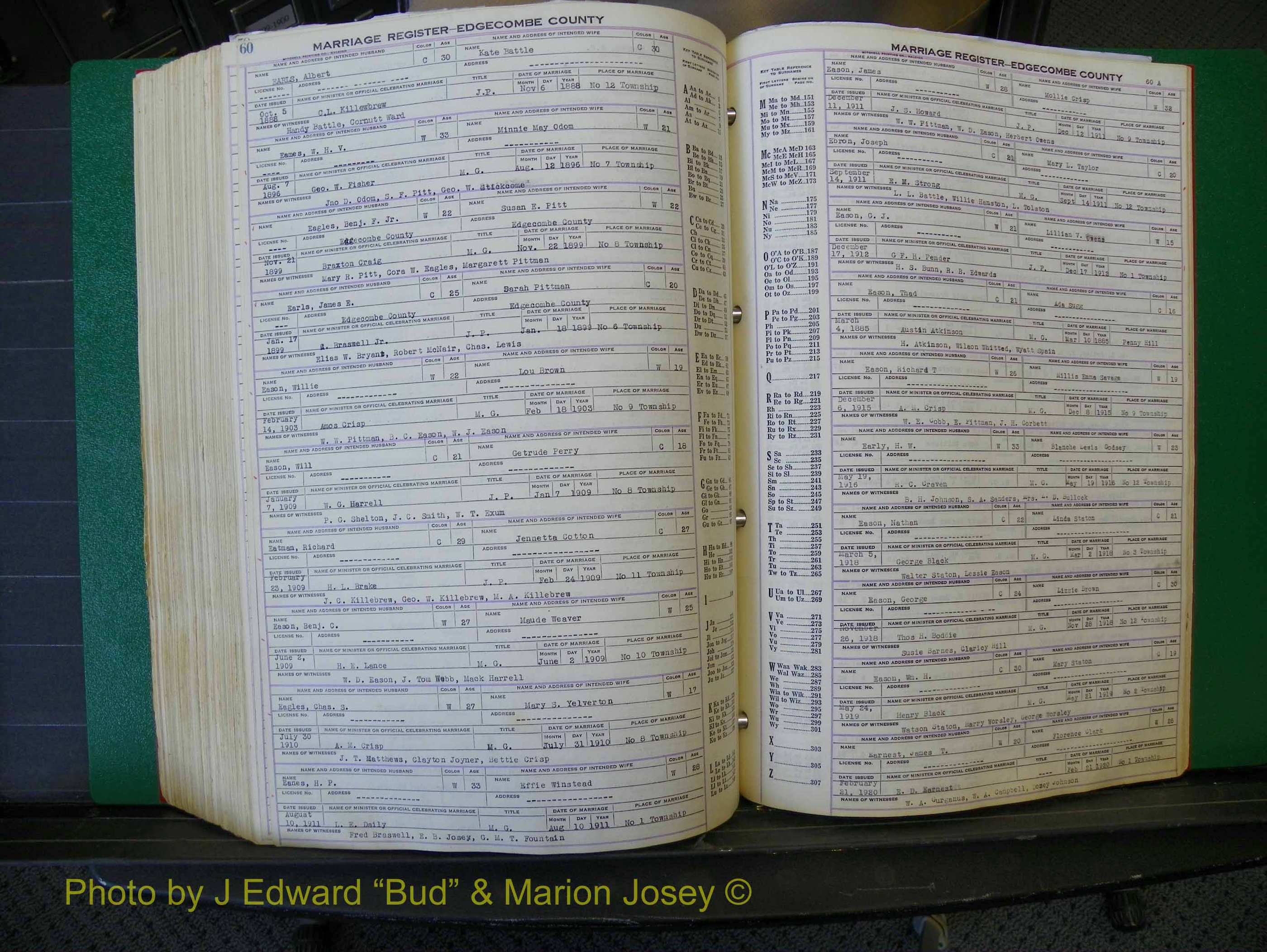 Edgecombe Marriages, A-E, 1867-1937 (433).JPG