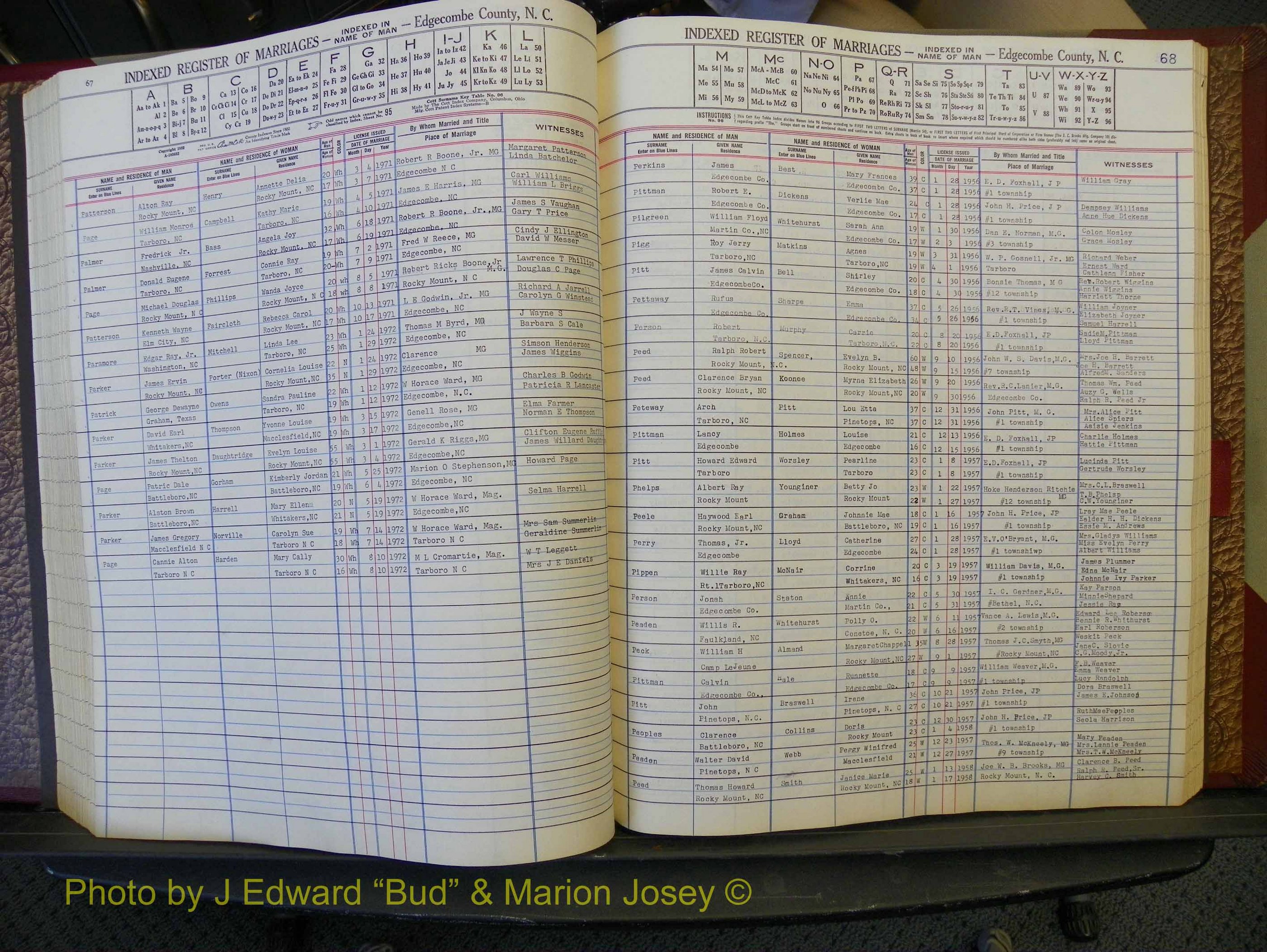 Edgecombe Marriages, A-Z, 1956-1972 (234).JPG