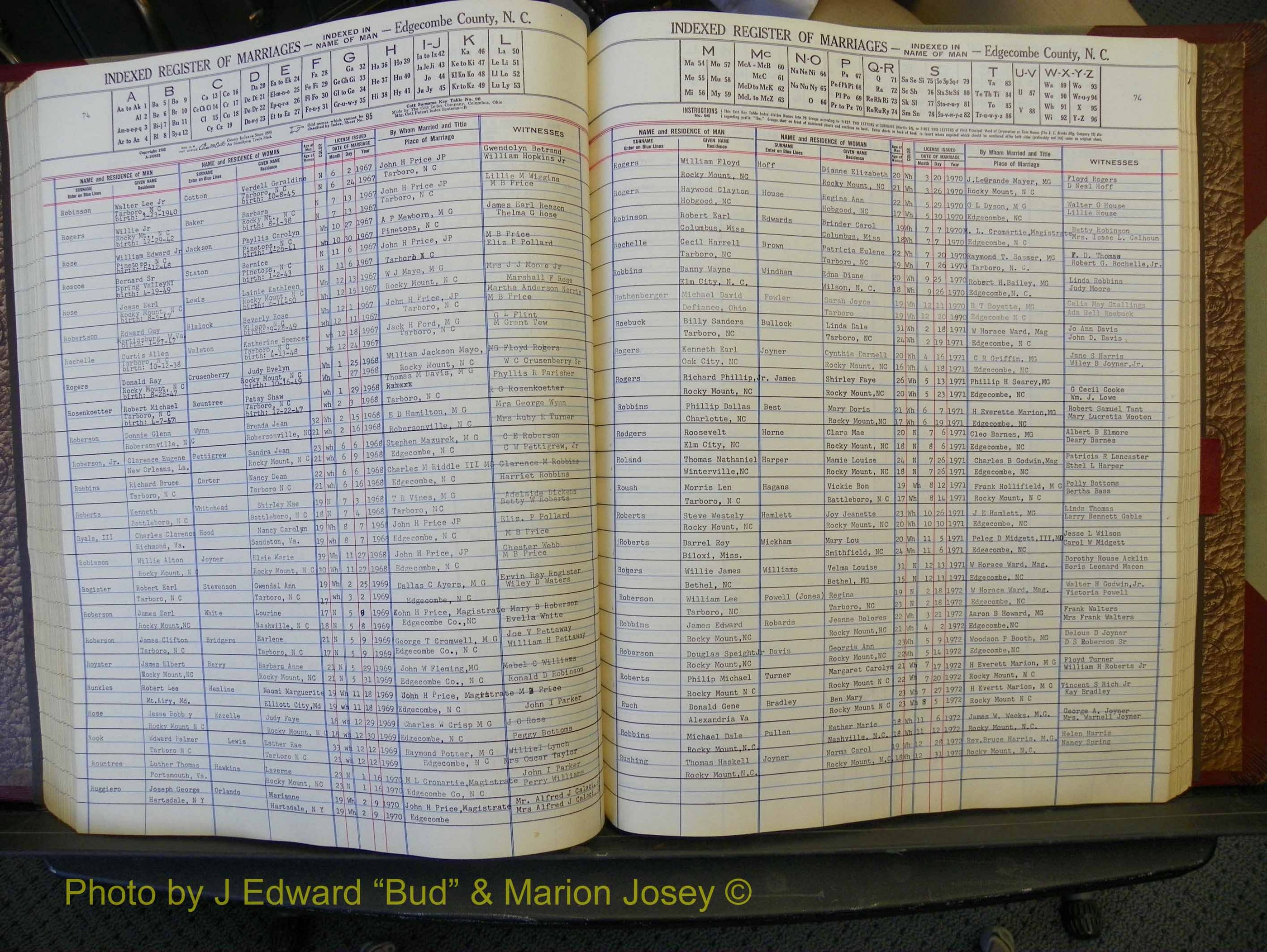 Edgecombe Marriages, A-Z, 1956-1972 (249).JPG