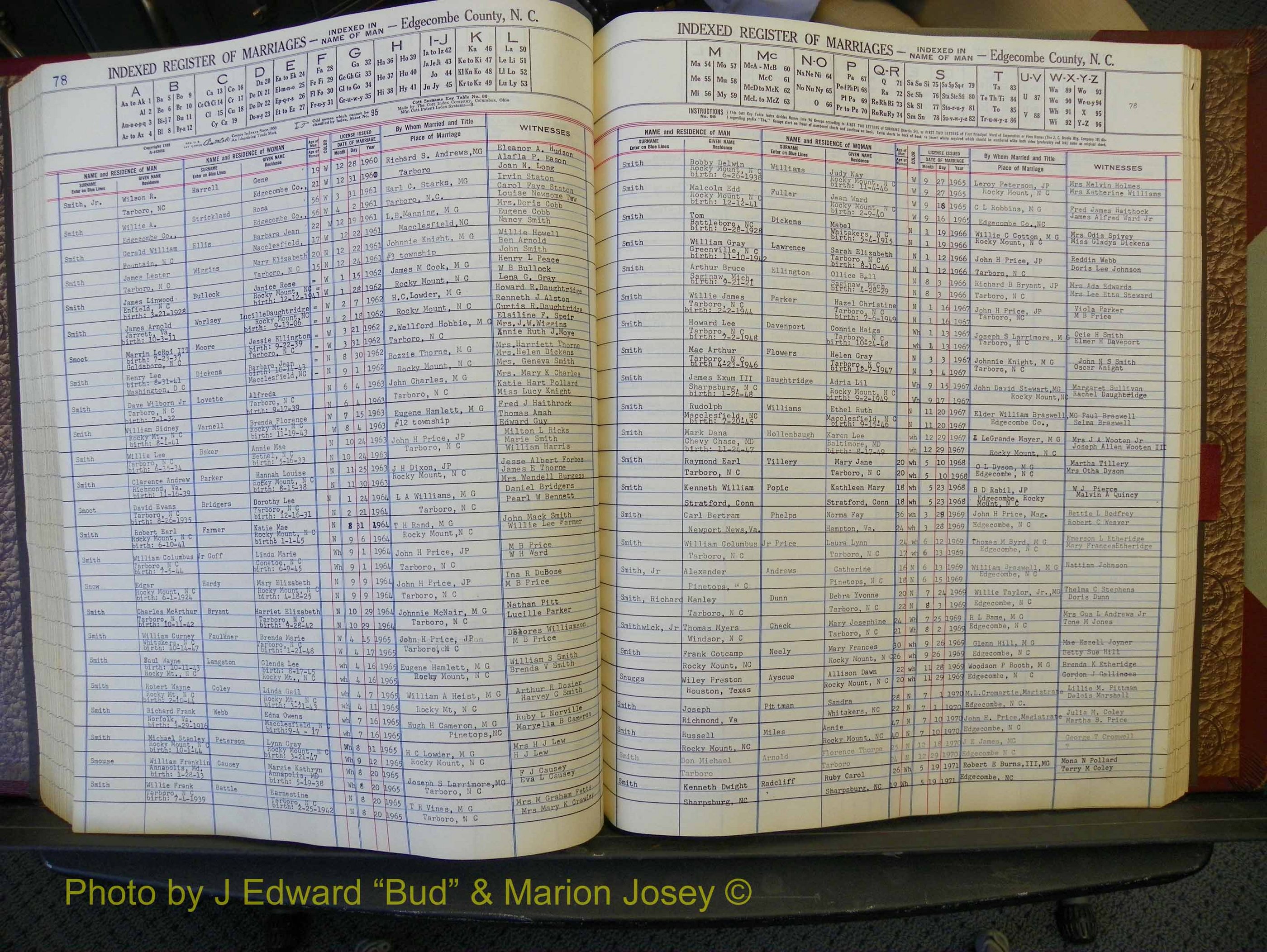 Edgecombe Marriages, A-Z, 1956-1972 (257).JPG