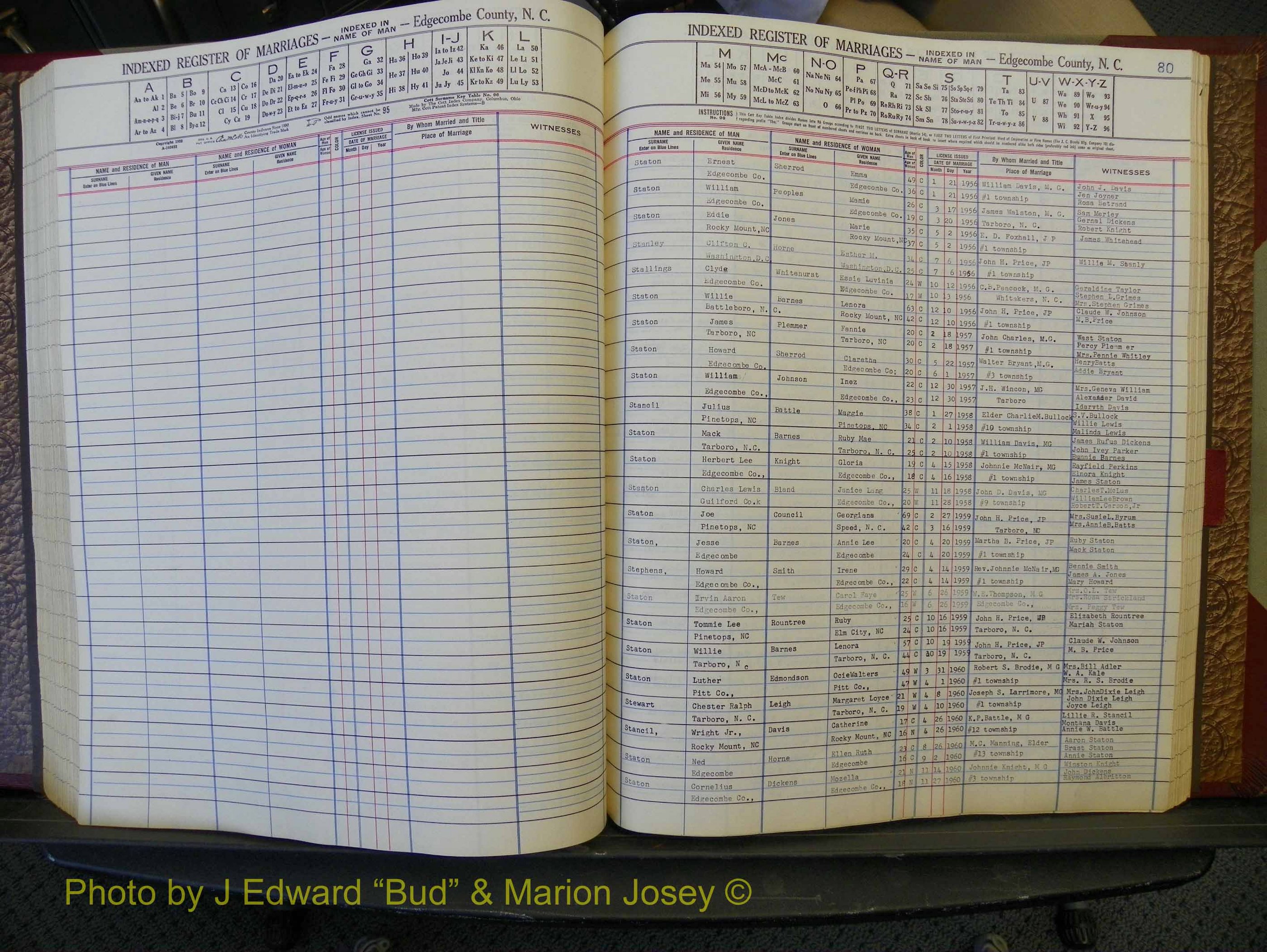 Edgecombe Marriages, A-Z, 1956-1972 (260).JPG
