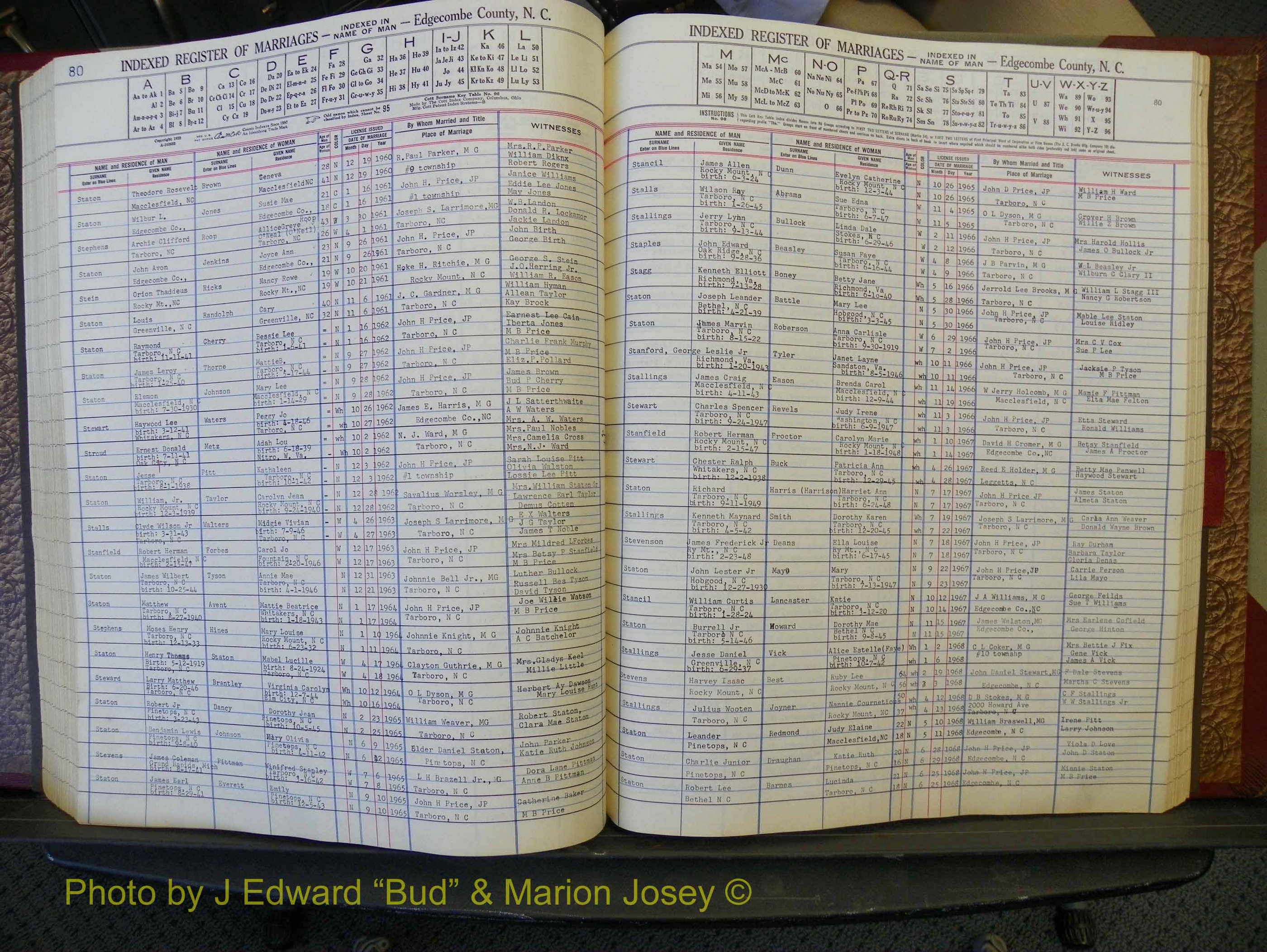 Edgecombe Marriages, A-Z, 1956-1972 (261).JPG