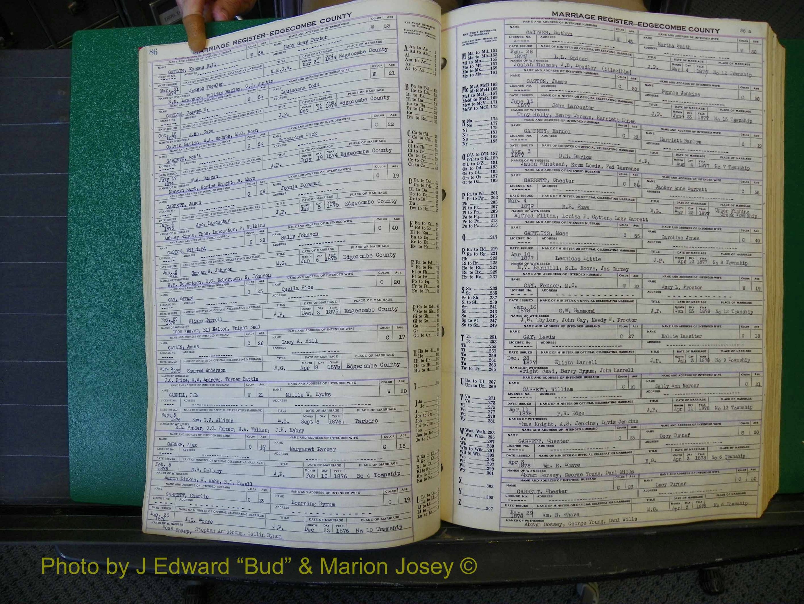 Edgecombe Marriages, F-O, 1867-1937 (133).JPG
