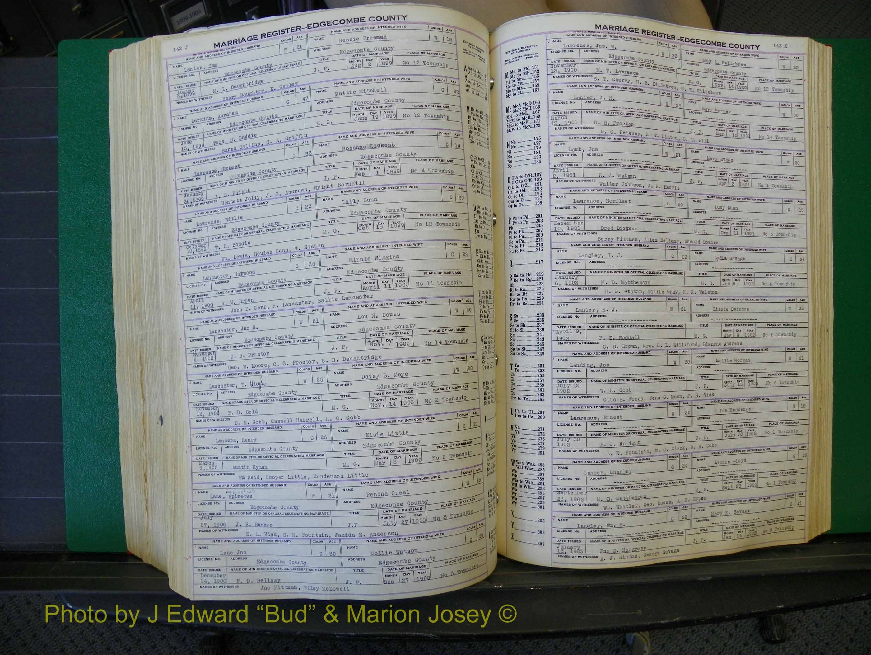 Edgecombe Marriages, F-O, 1867-1937 (387).JPG