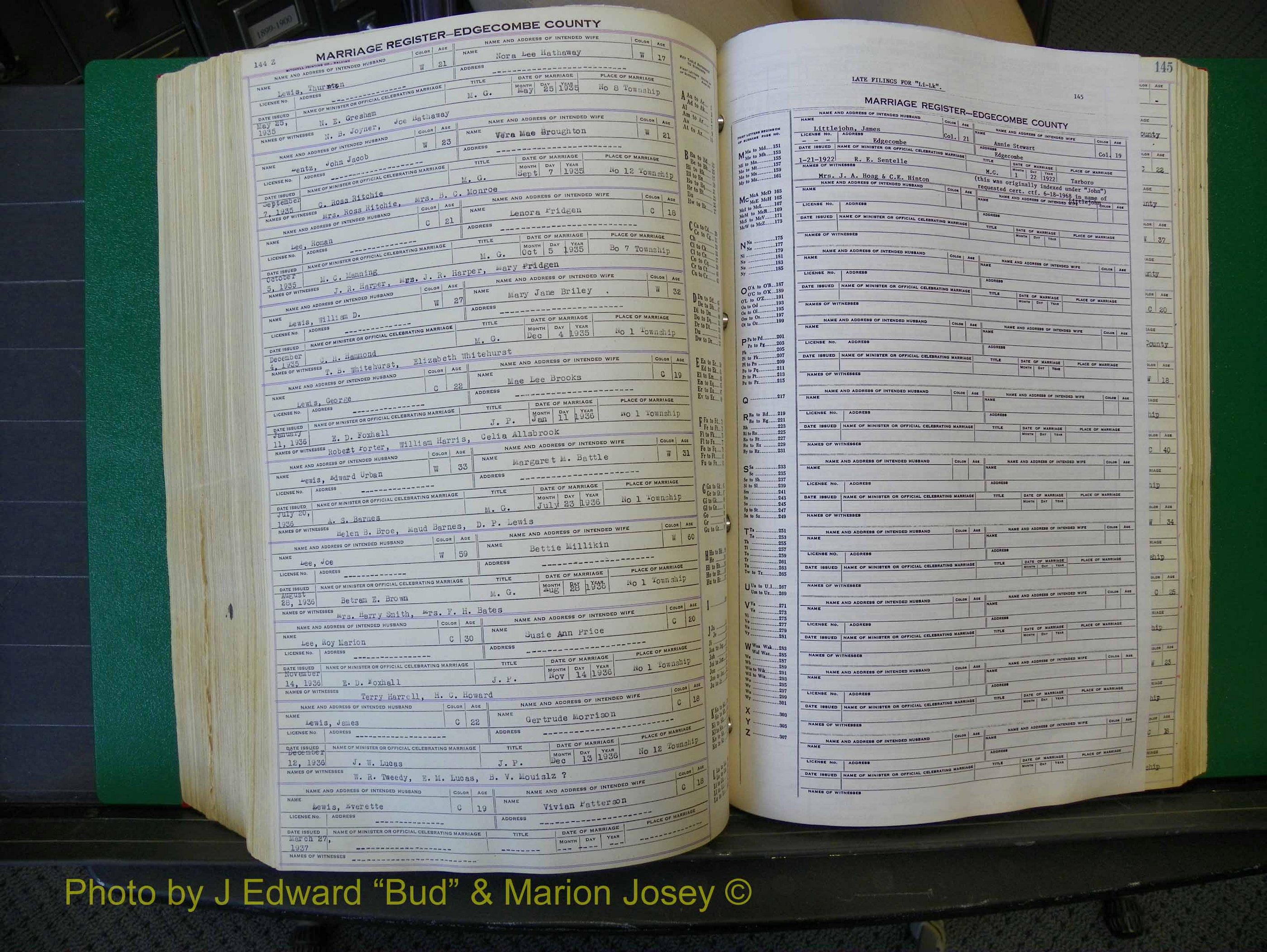 Edgecombe Marriages, F-O, 1867-1937 (415).JPG
