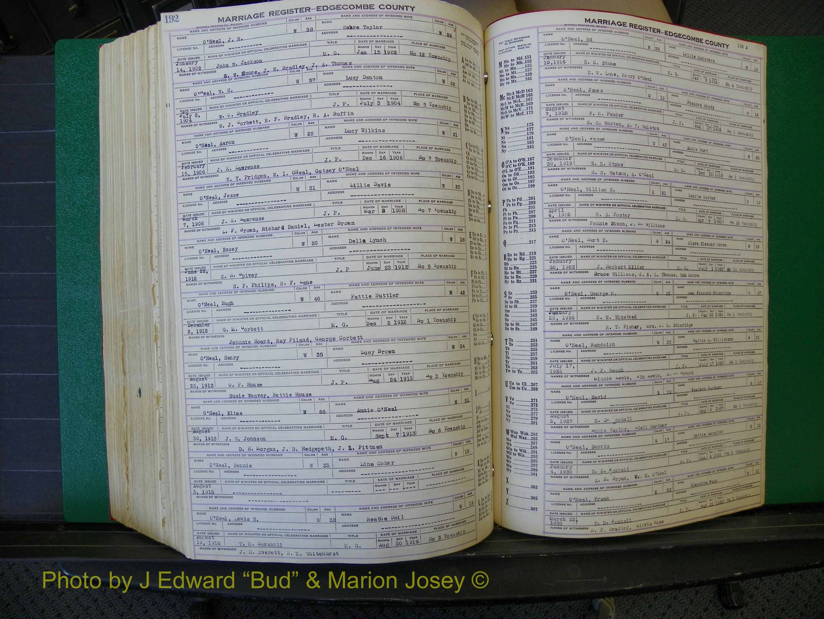 Edgecombe Marriages, F-O, 1867-1937 (529).JPG