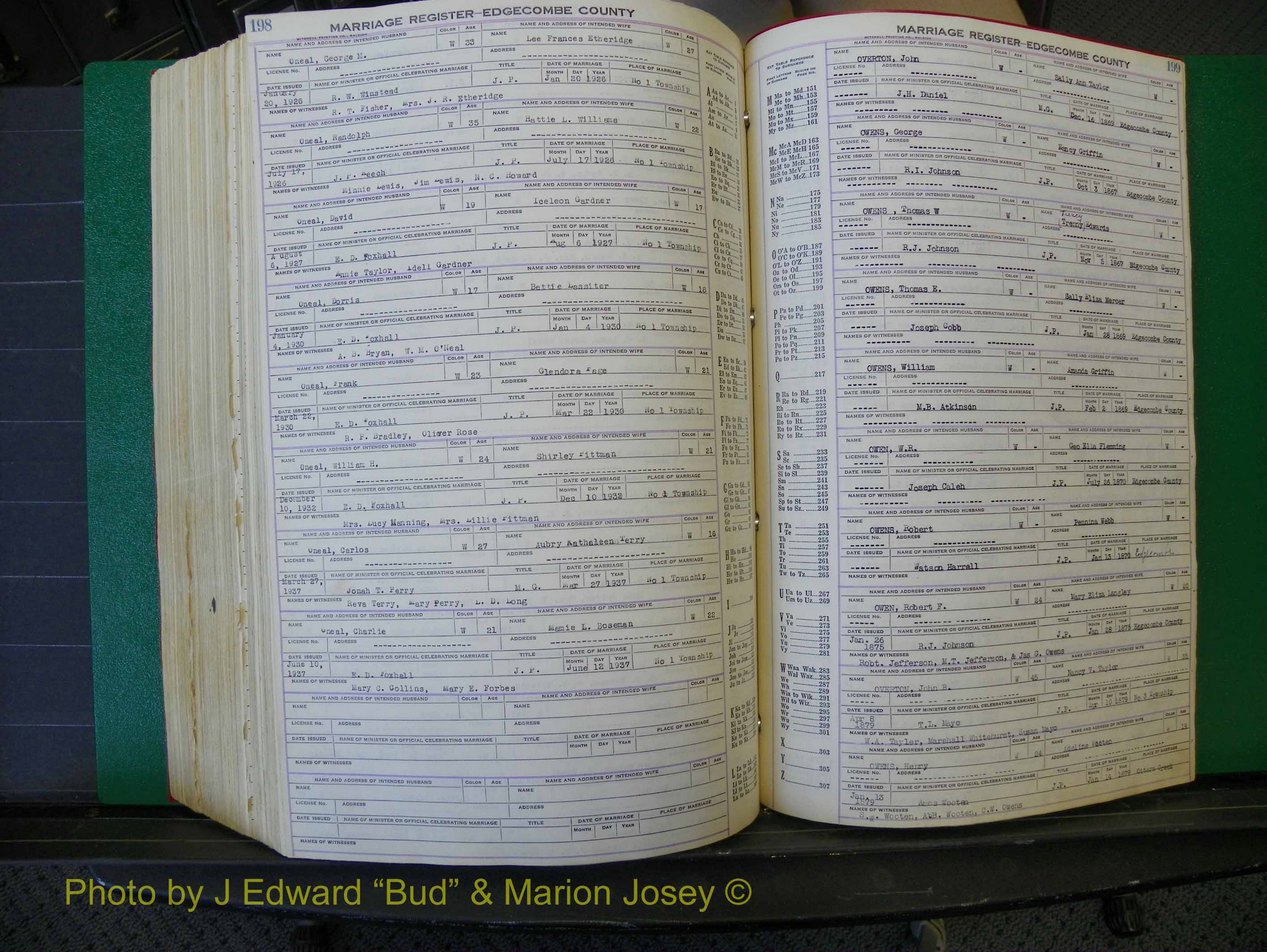 Edgecombe Marriages, F-O, 1867-1937 (535).JPG