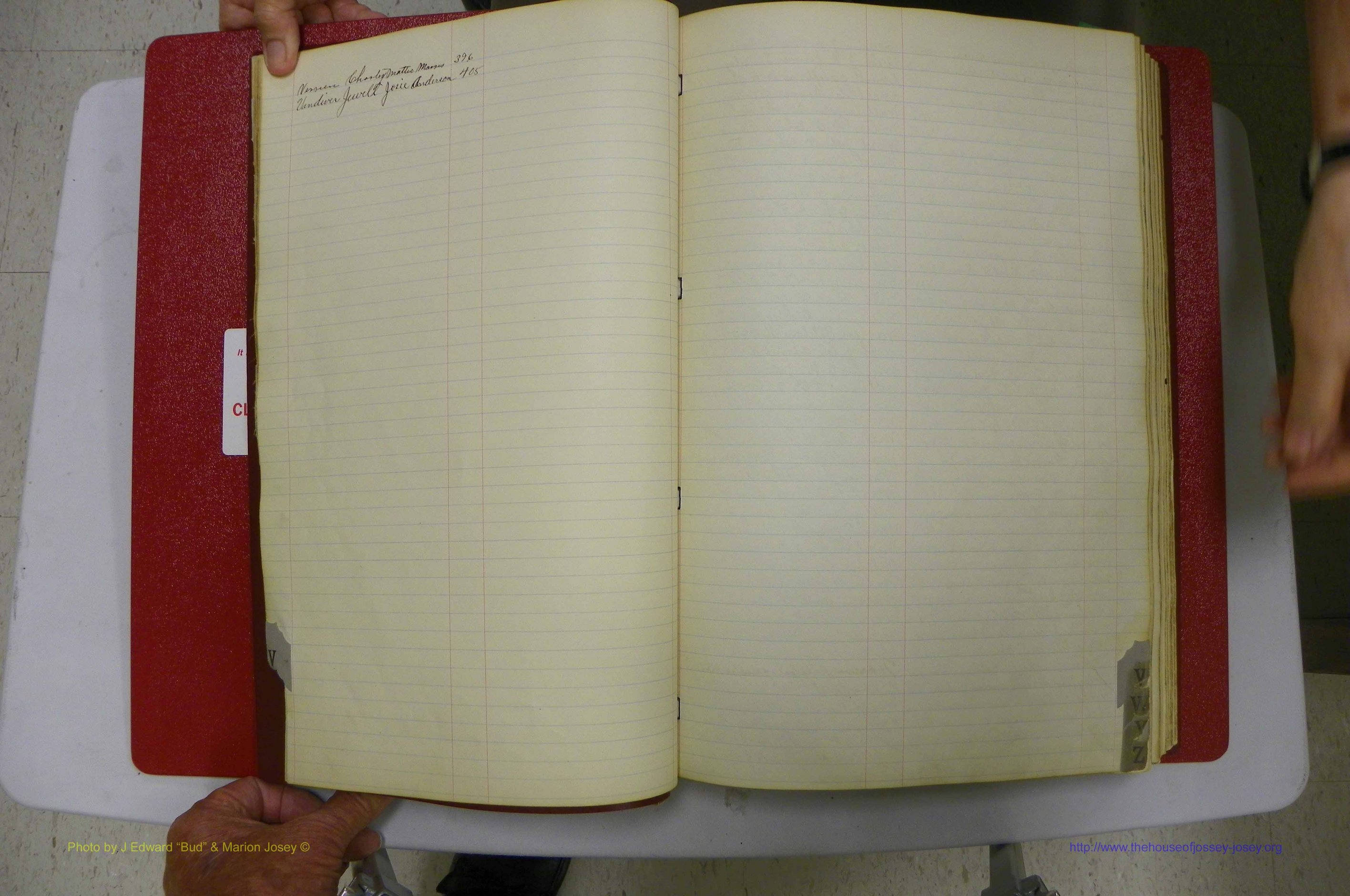 Emanuel Co, GA, Marriages Book D, 1904 - 1915, Index V.JPG