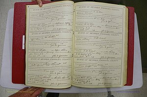 Emanuel Co, GA, Marriages Book D, 1904 - 1915, P 006-007.JPG