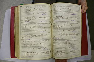 Emanuel Co, GA, Marriages Book D, 1904 - 1915, P 566-567.JPG