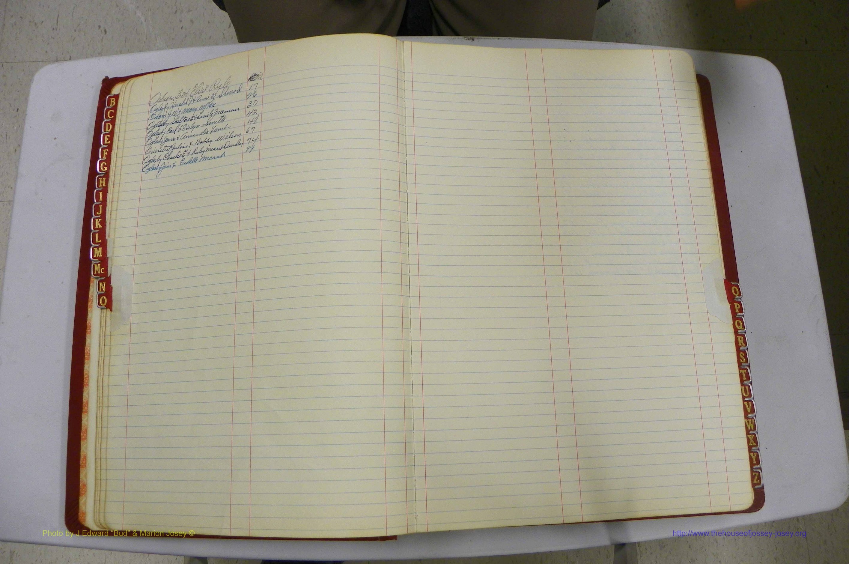 Emanuel Co, GA, Marriages Book K, 1949 - 1955, Index O.JPG